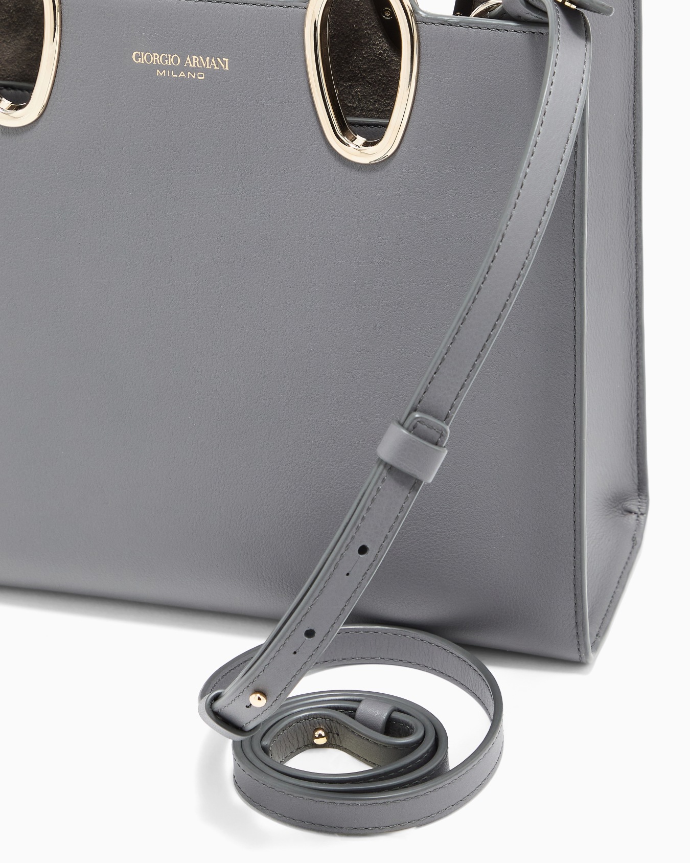 Leather shopper bag Slide 4