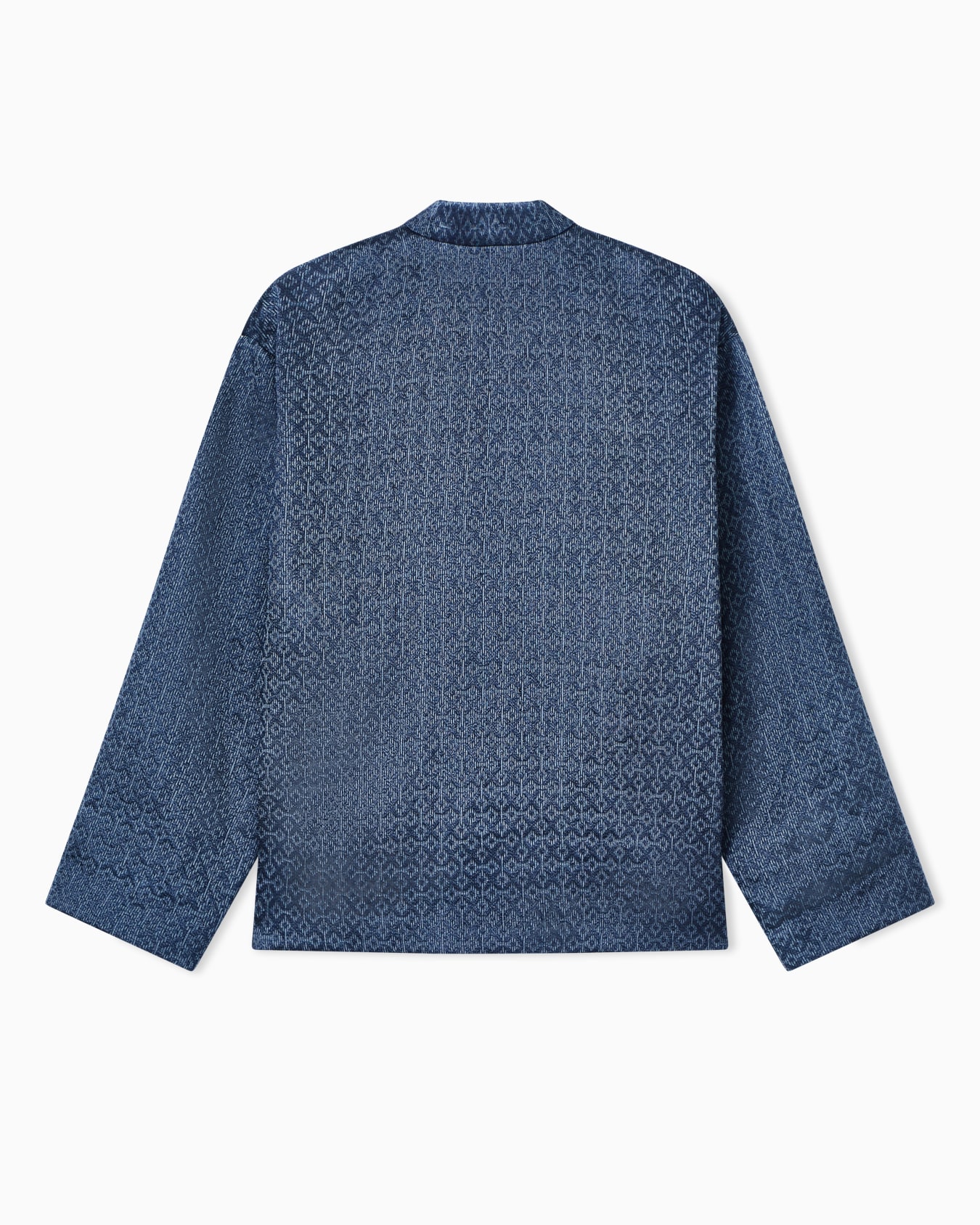 Shirt jacket in printed linen and viscose Slide 3