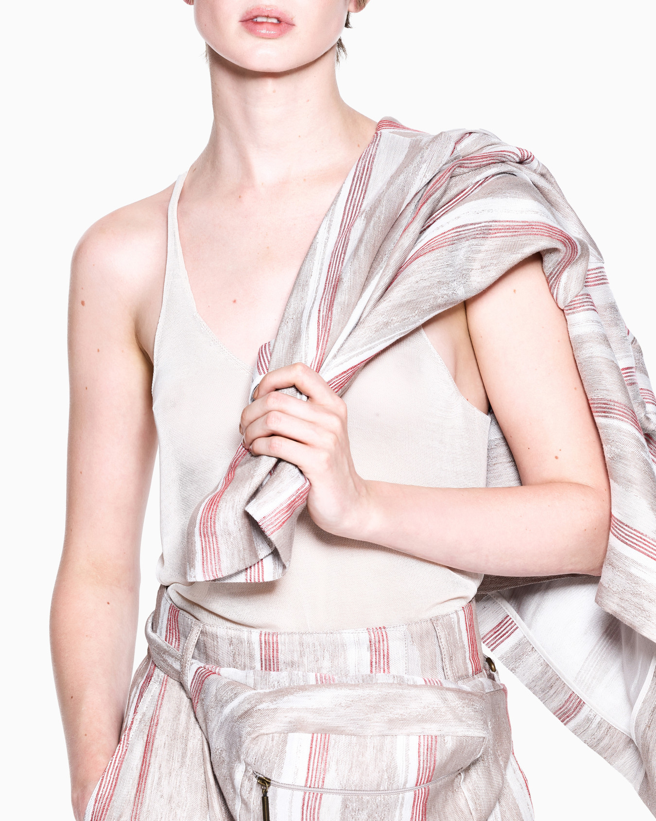 Jacquard linen and viscose jacket Slide 4