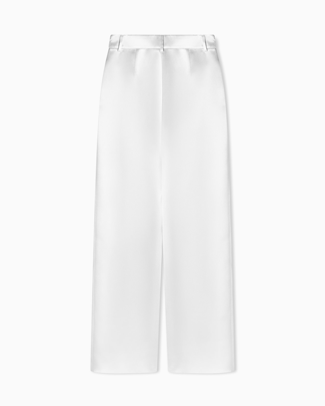 Trousers with pleats in silk satin Slide 2