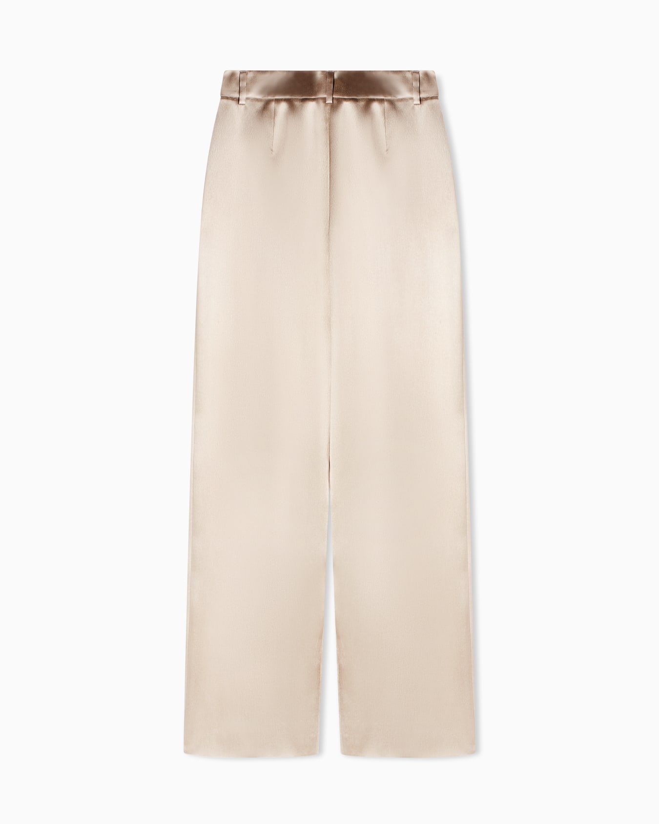 Trousers with pleats in silk satin Slide 2