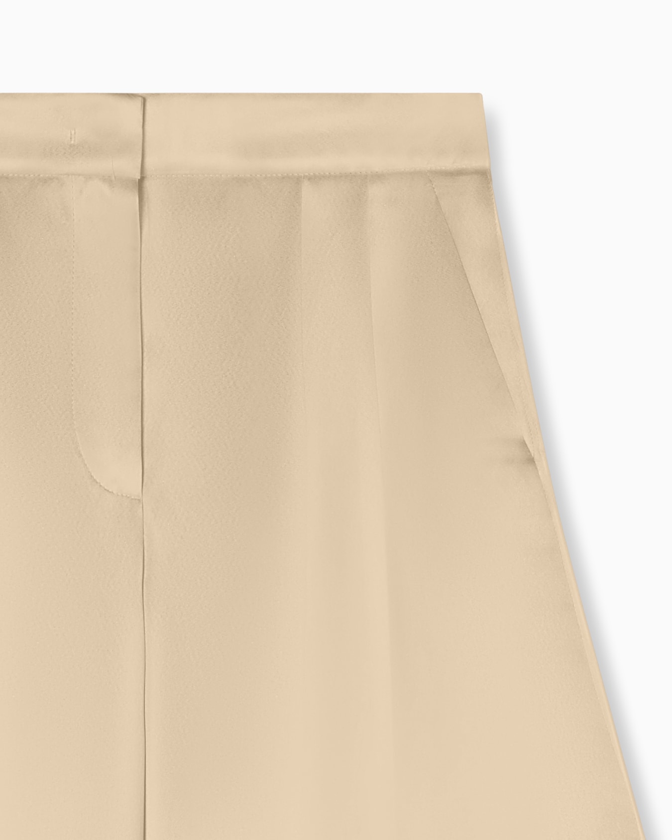 Wide trousers in silk satin Slide 2
