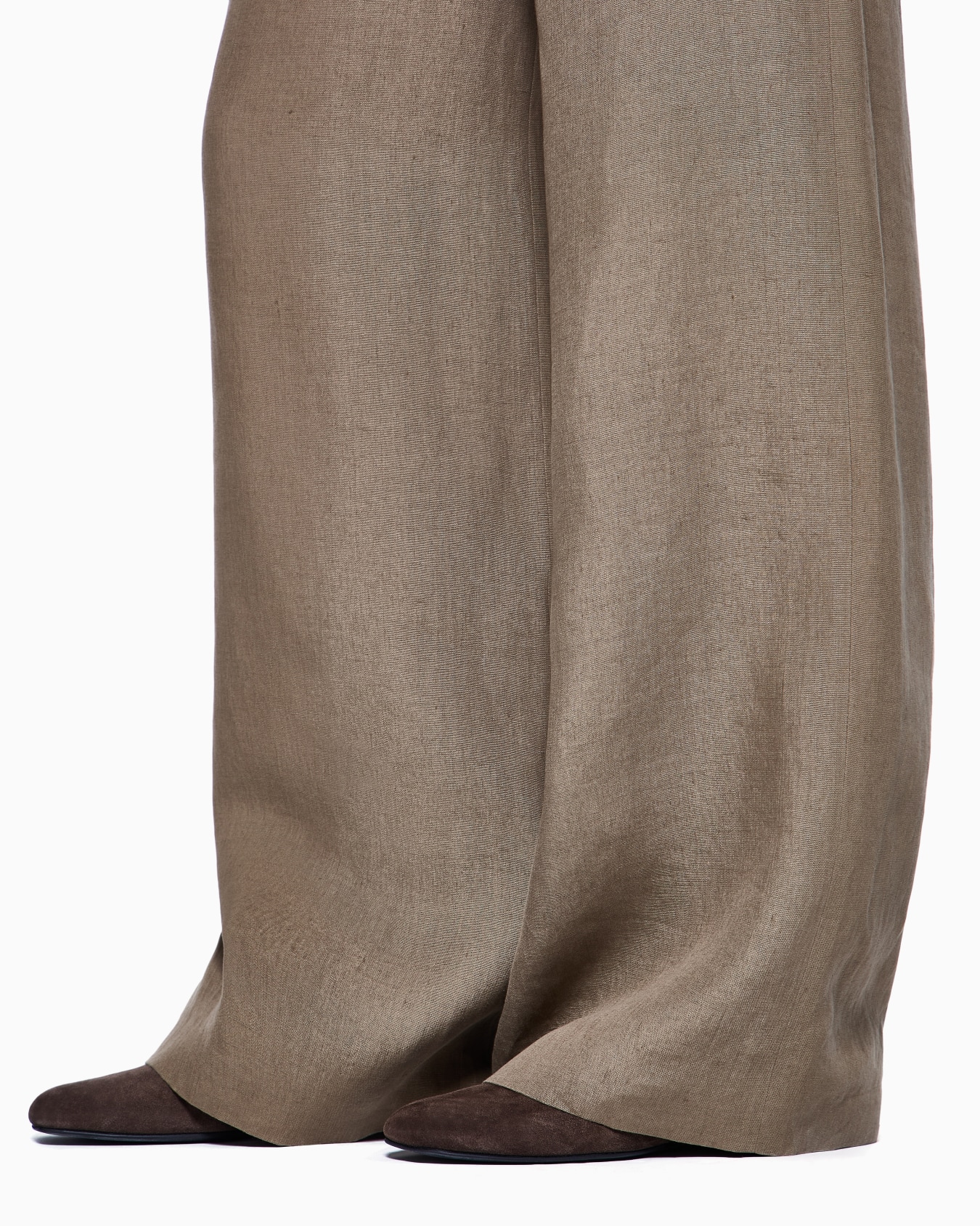 Wide-legged linen trousers Slide 4