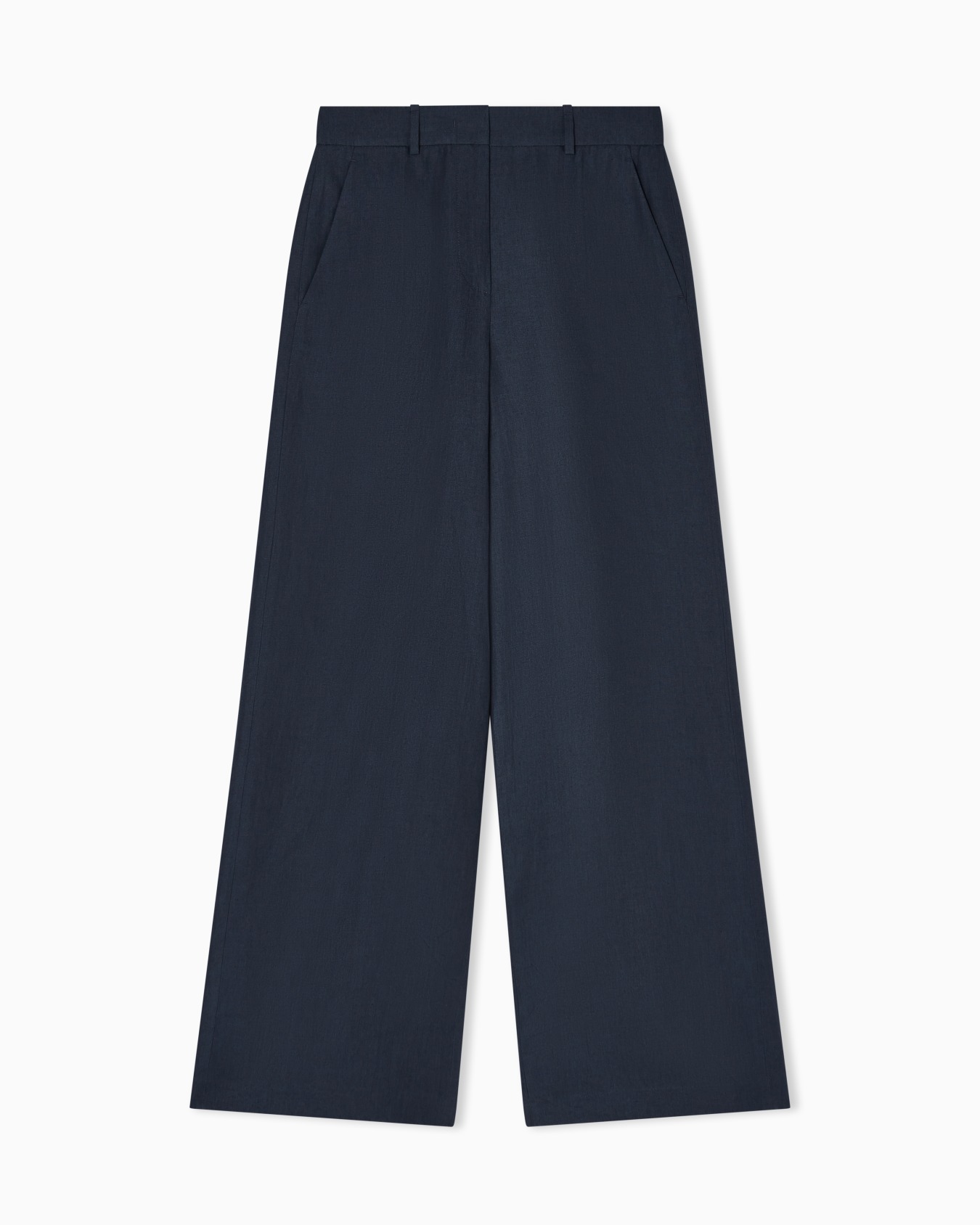 Wide-legged linen trousers Slide 0