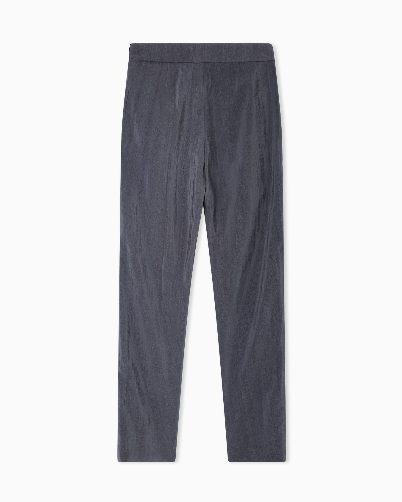 Washed technical silk trousers with pleats Slide 3
