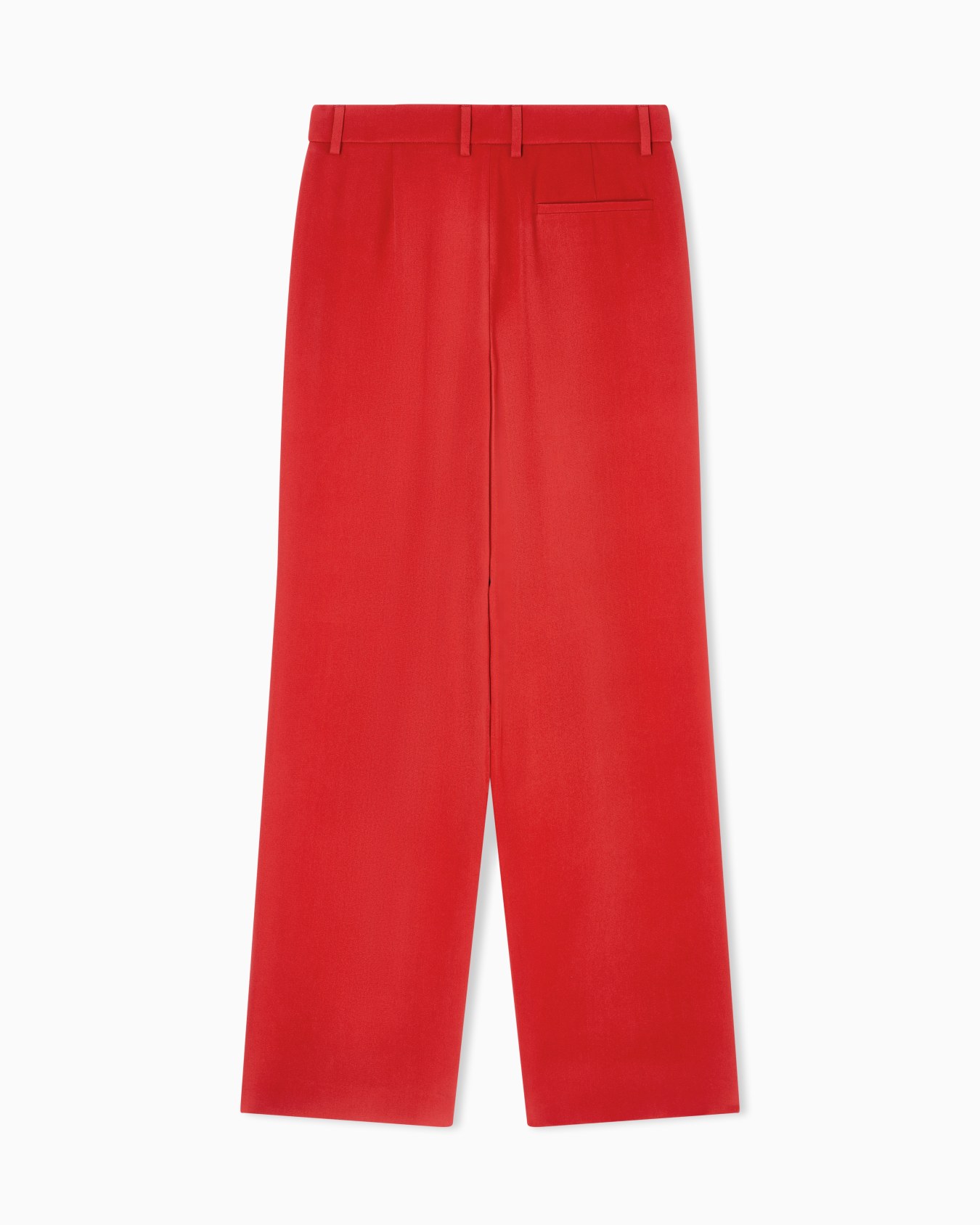 Single-pleat washed silk crêpe trousers Slide 3