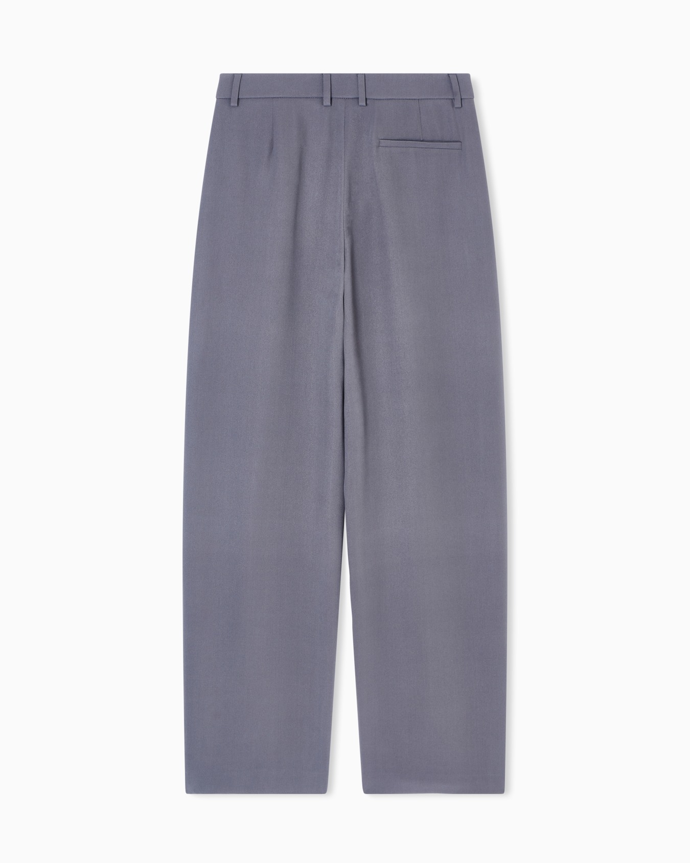 Single-pleat washed silk crêpe trousers Slide 3