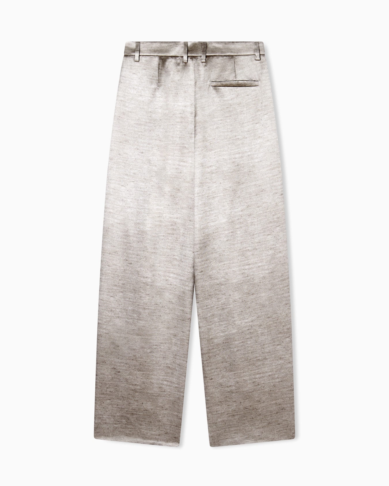 Tussah silk single-pleat trousers Slide 2