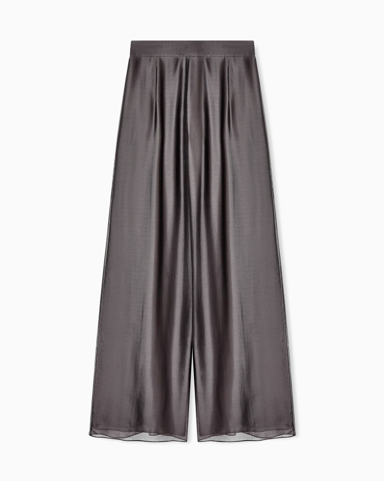 タック入りパンツ ビスコース／シルク オーガンジー スライドする 3