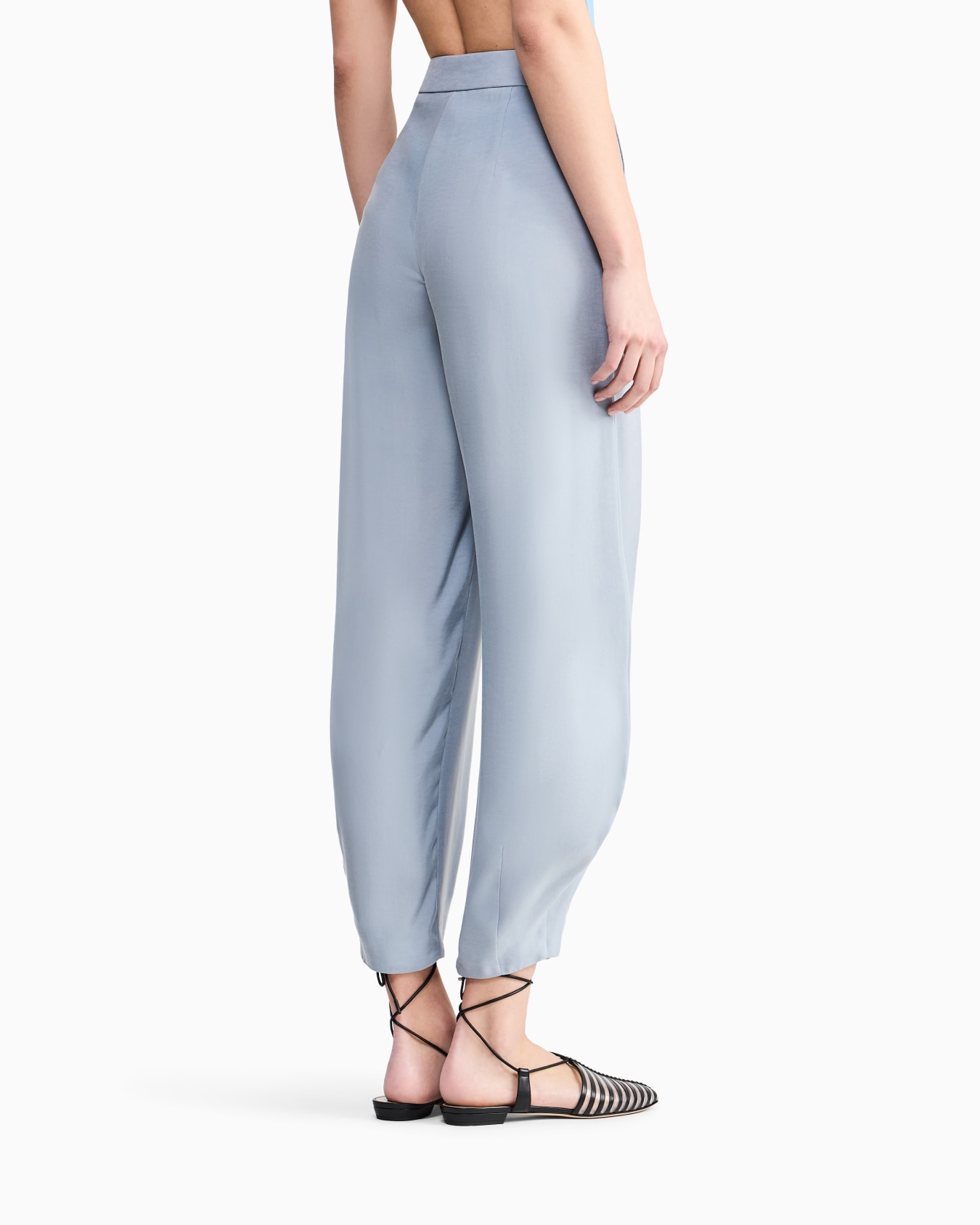 ASV cupro trousers with rounded hem Slide 3