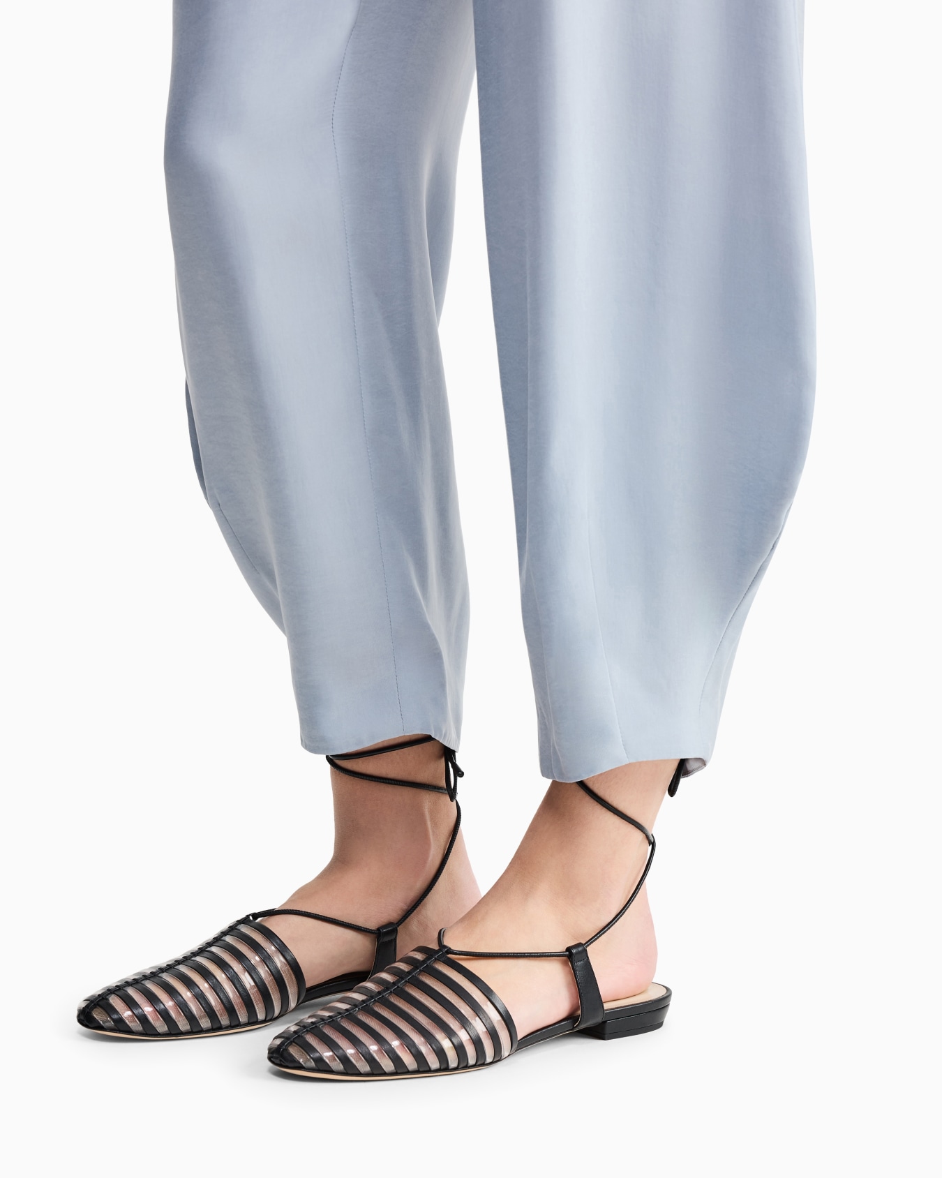 ASV cupro trousers with rounded hem Slide 4