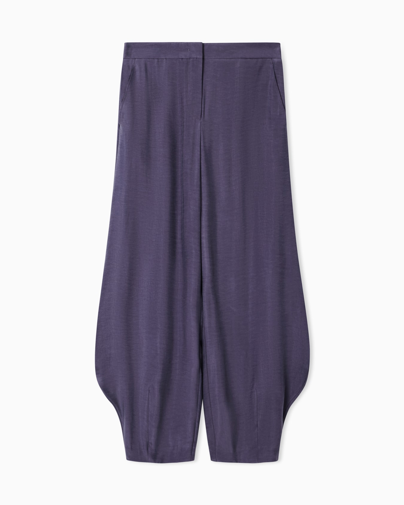 ASV cupro trousers with rounded hem Slide 0