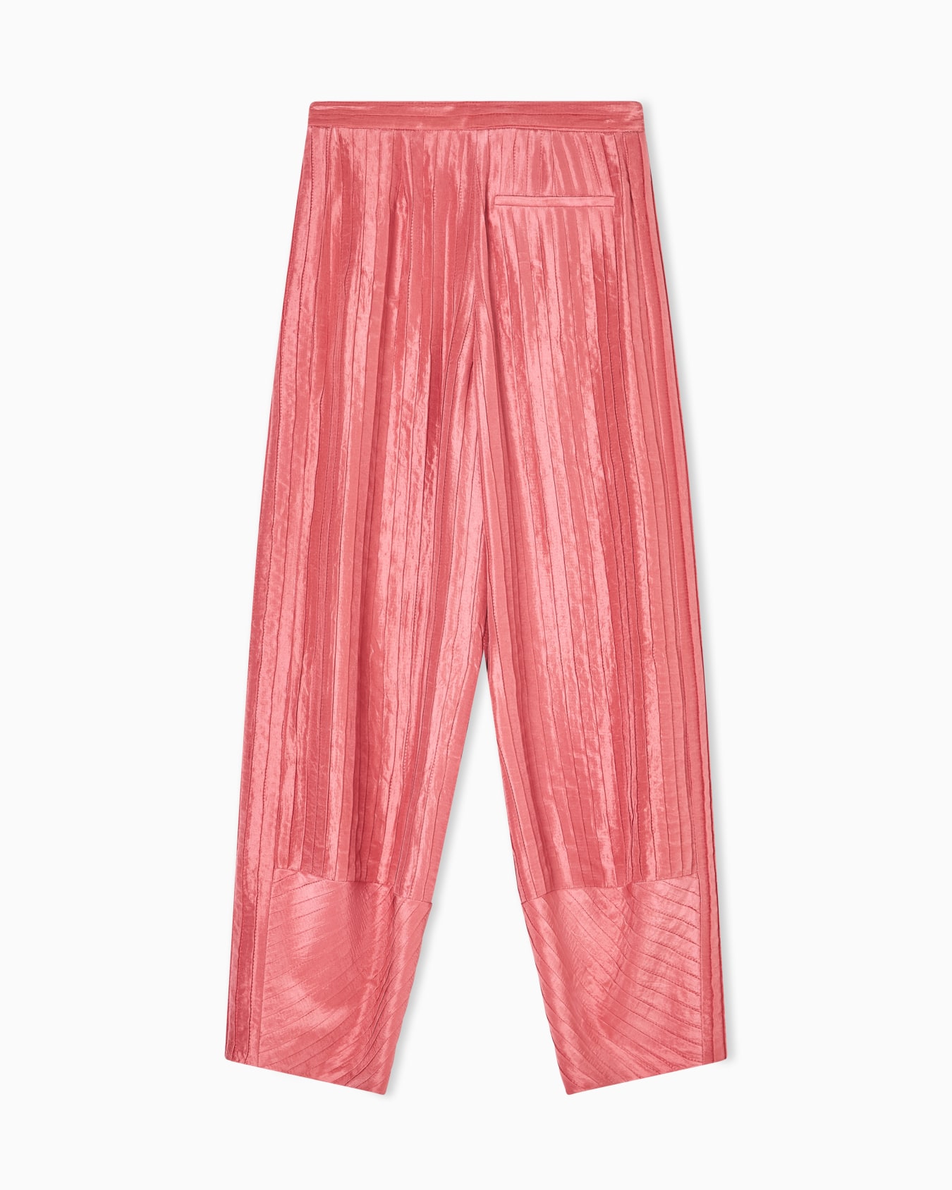 Pantalon large en soie plissée Diapositive 2