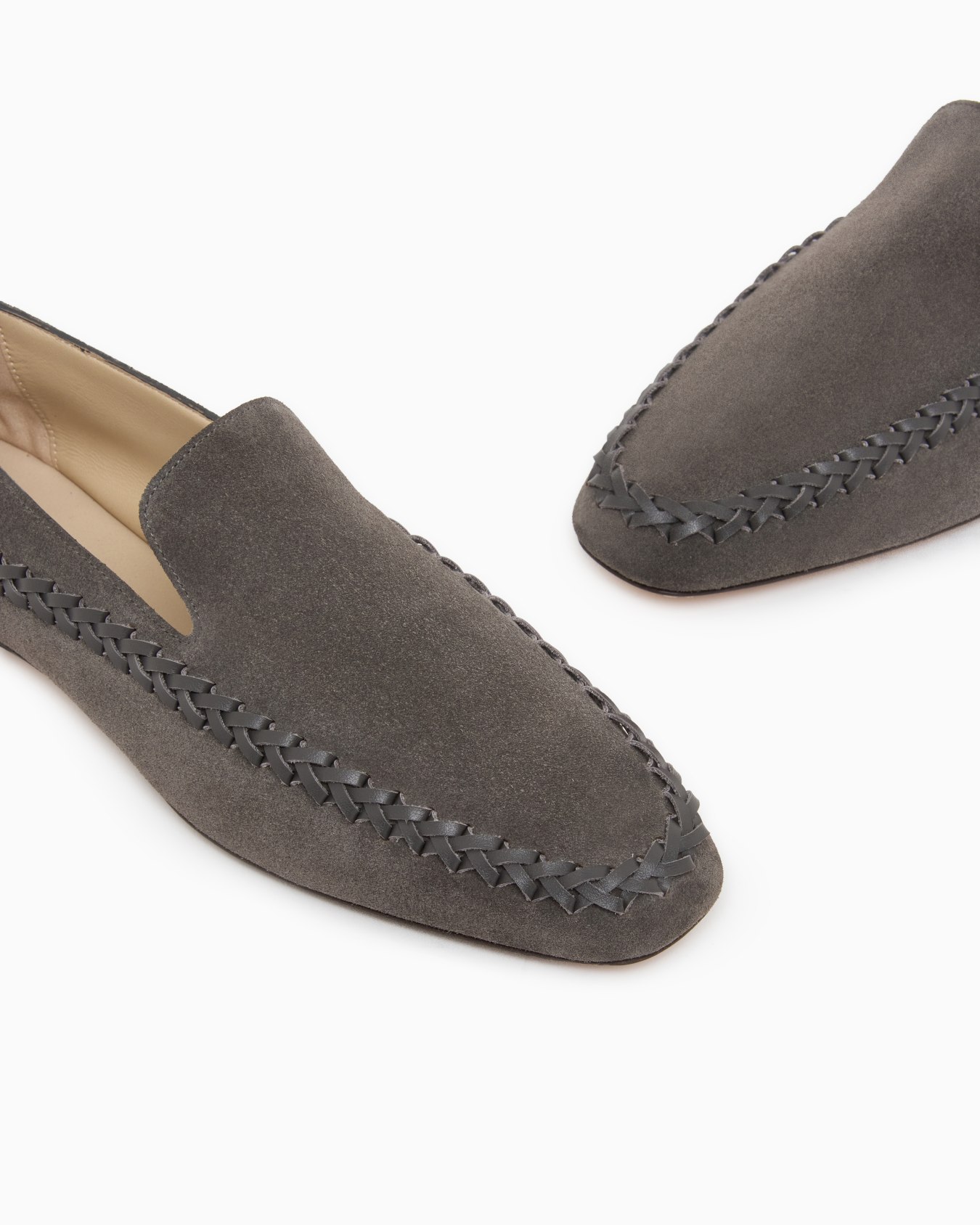 Suede slip-ons with interweaving Slide 4