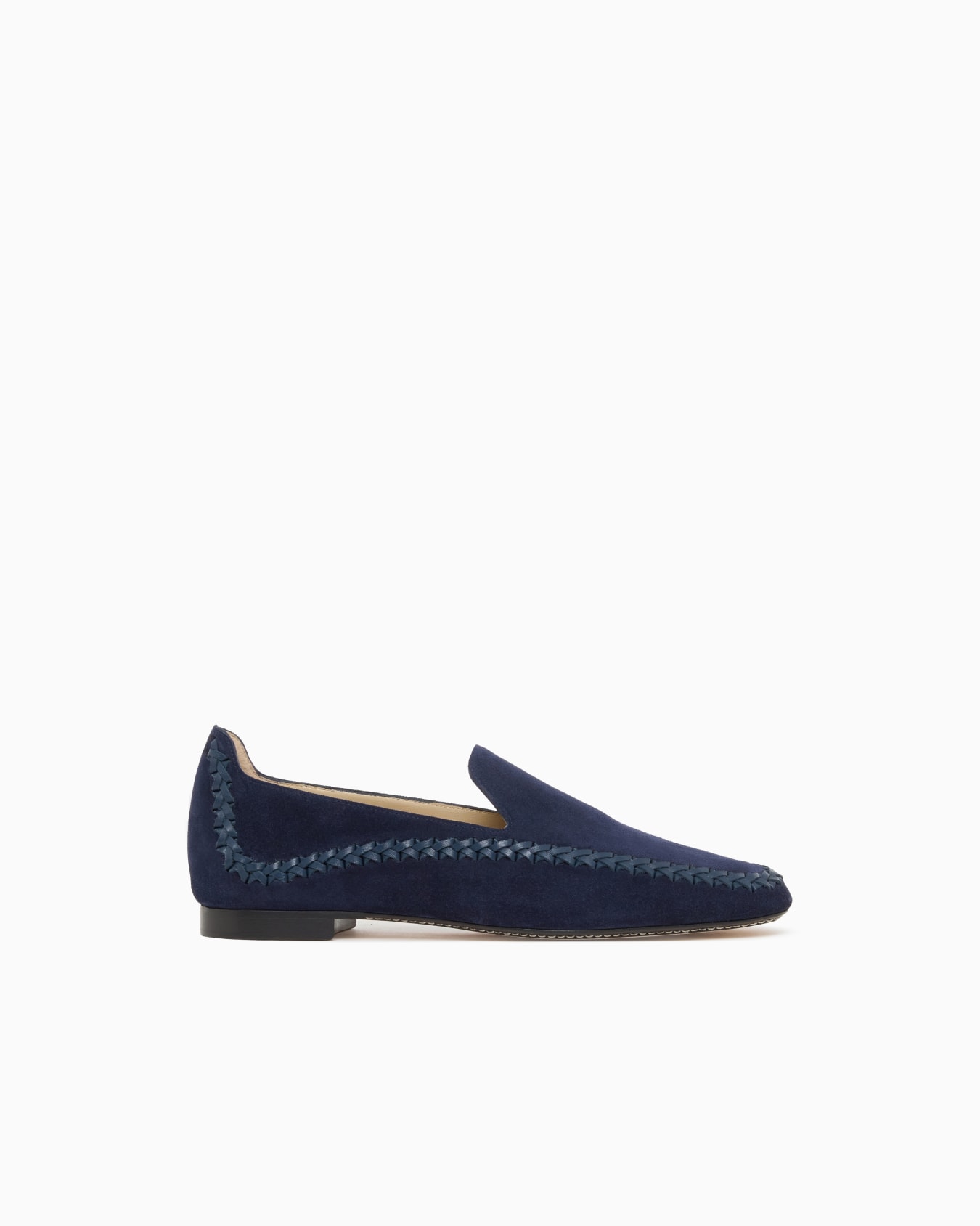 Suede slip-ons with interweaving Slide 0