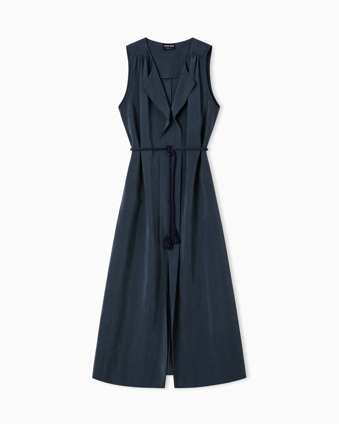 Technical silk shirt dress Slide 0