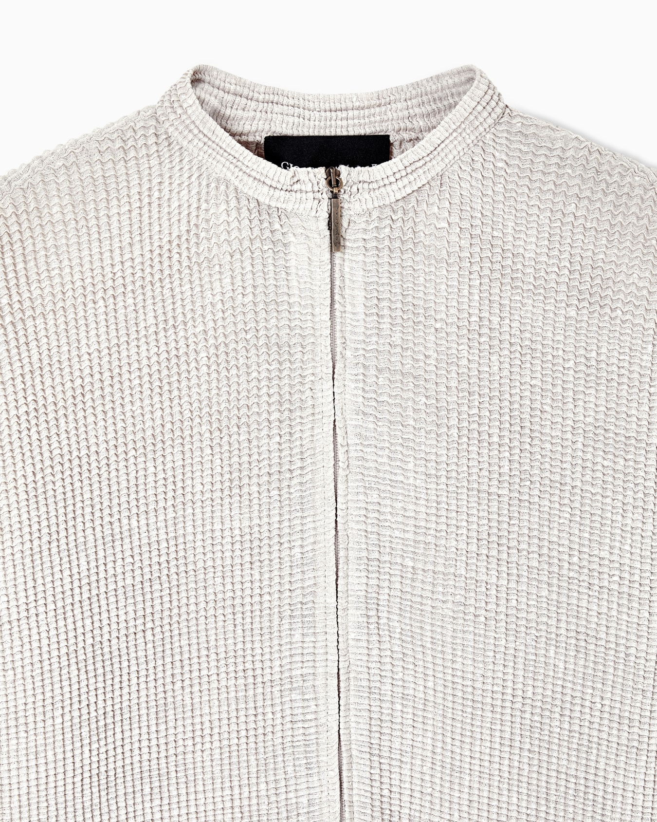 Giacca in maglia di misto viscosa plissè Slide 5