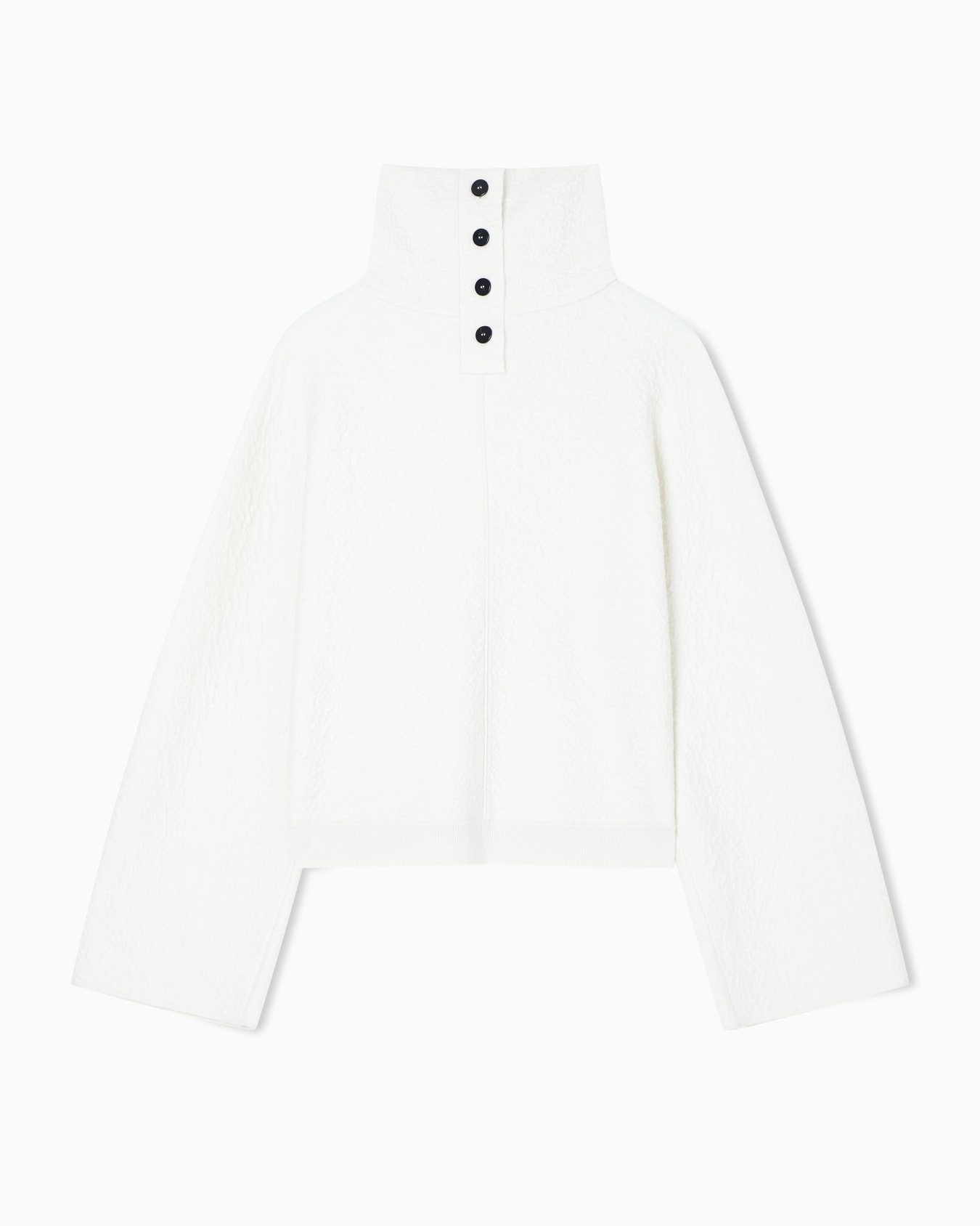 Viscose, cashmere and silk mock-neck jumper Slide 4