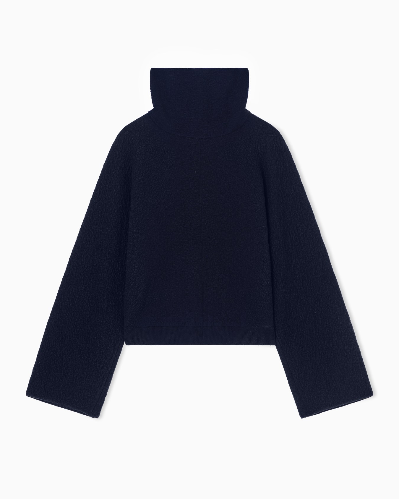 Viscose, cashmere and silk mock-neck jumper Slide 0