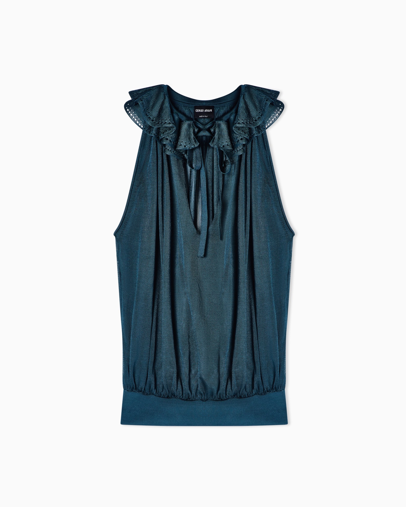 Viscose top with ASV ruffles Slide 0