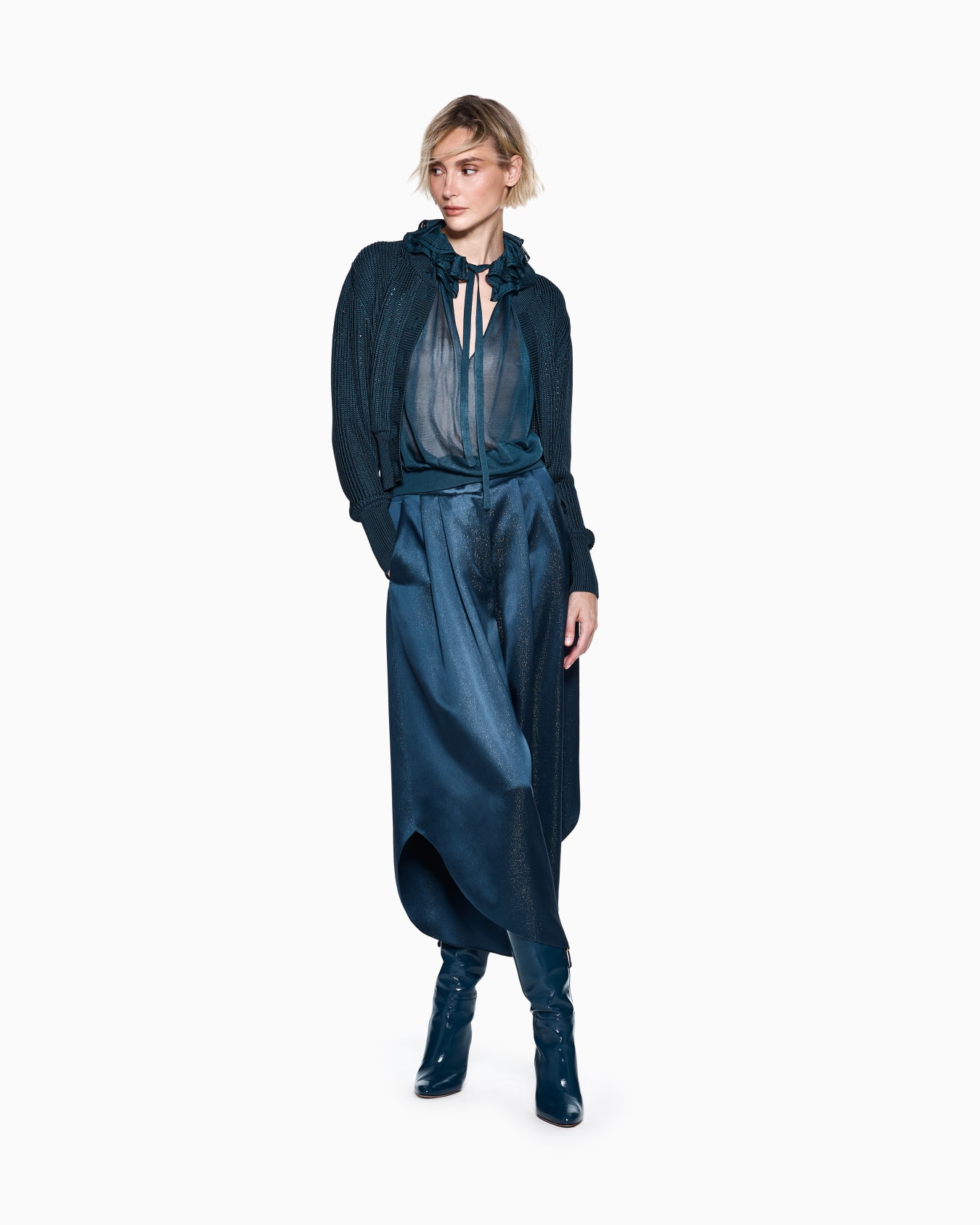 Silk cardigan Slide 1