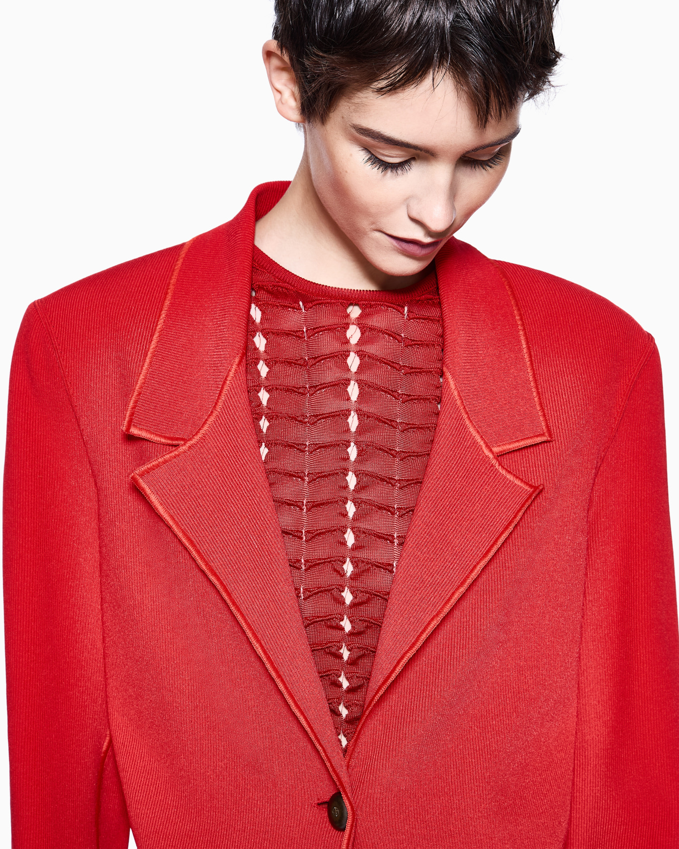  ASV viscose-blend knit single-breasted jacket Slide 4