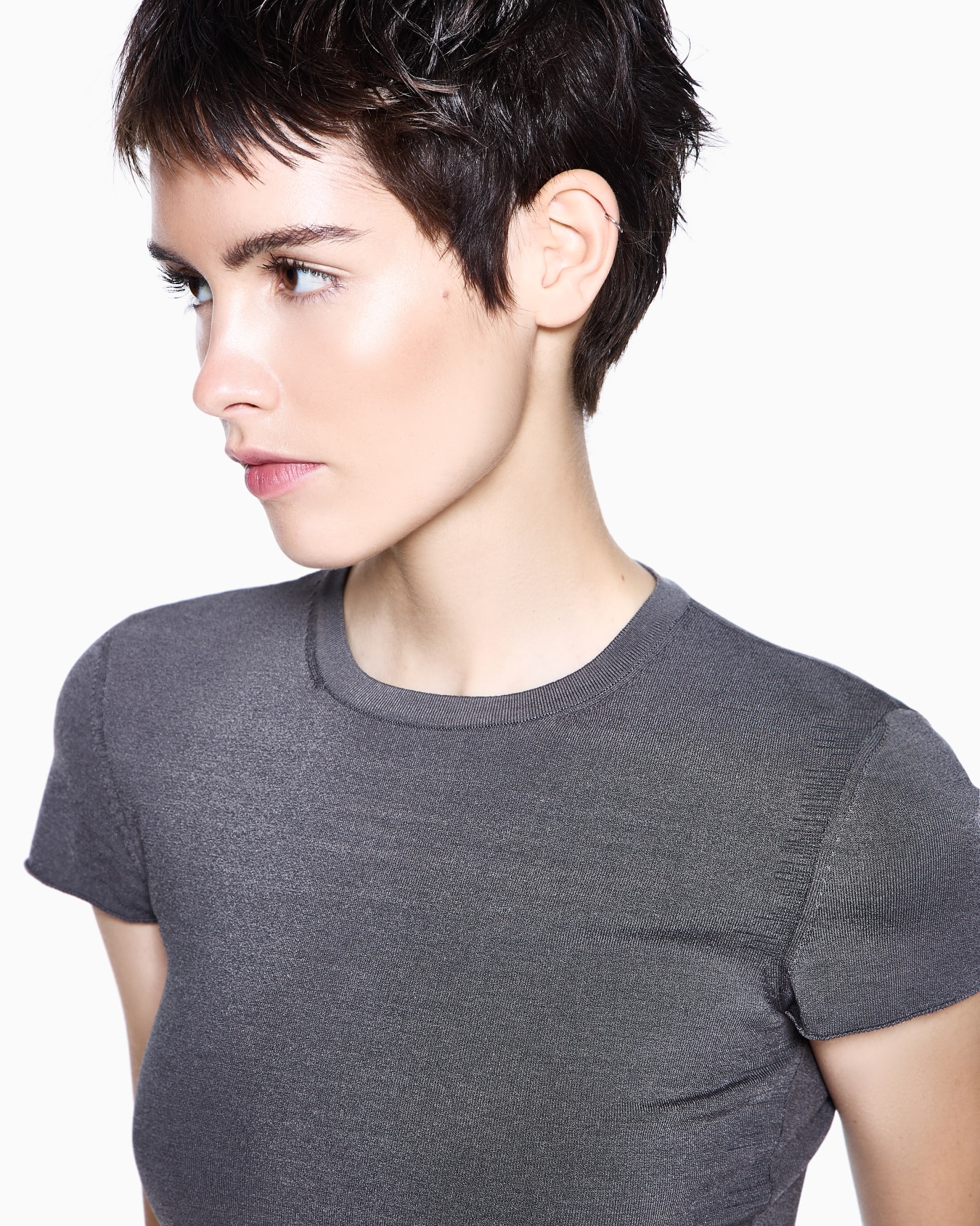 ASV クルーネックセーター ビスコース スライドする 4