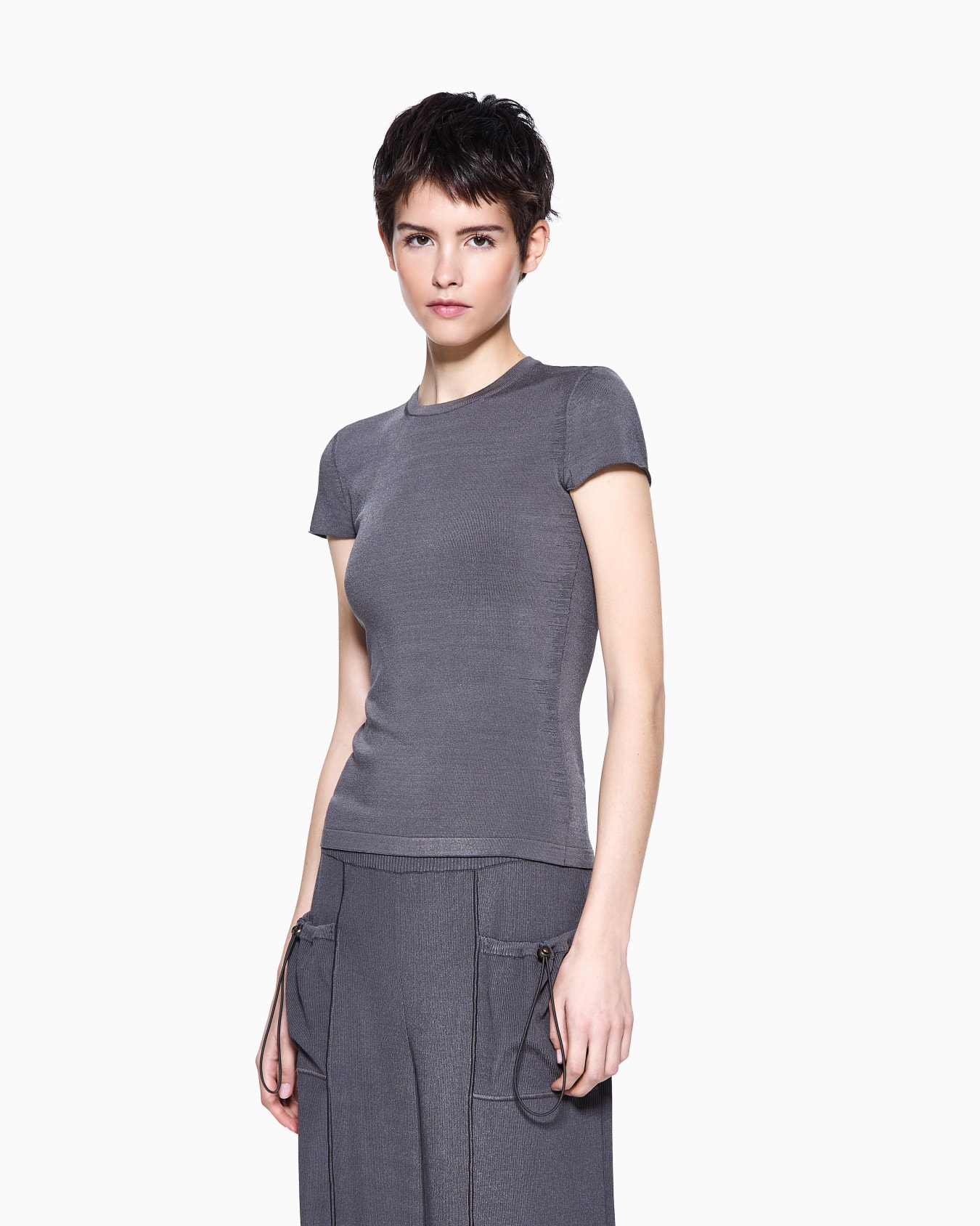 ASV クルーネックセーター ビスコース スライドする 3