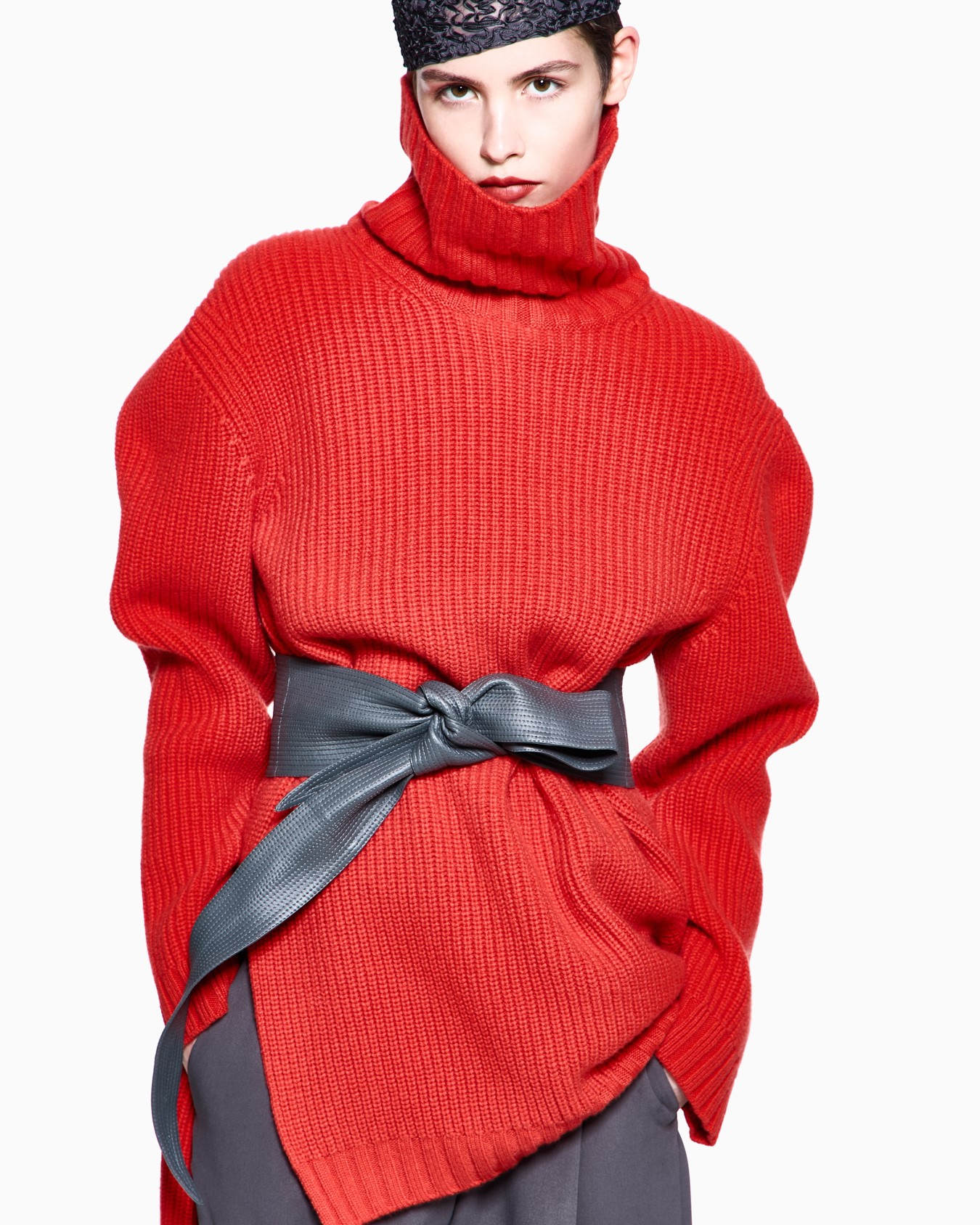 Cashmere mock-neck jumper Slide 1