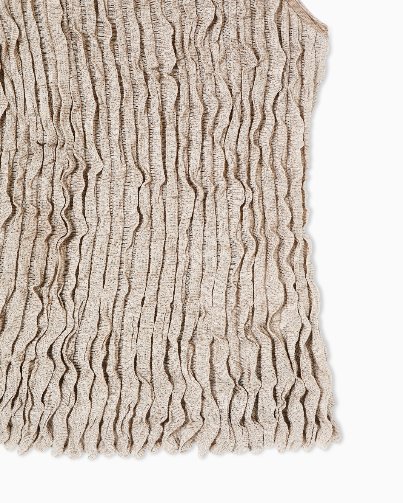 Pleated silk and lurex top Slide 5