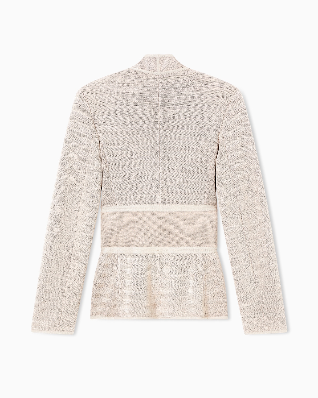 Ottoman-effect viscose-blend knit jacket Slide 3