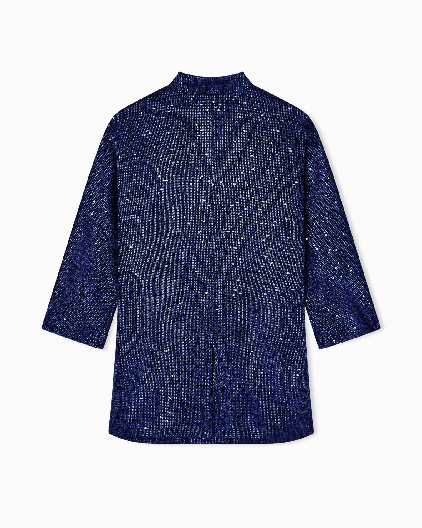 Viscose-blend single-breasted jacket with sequins Slide 3