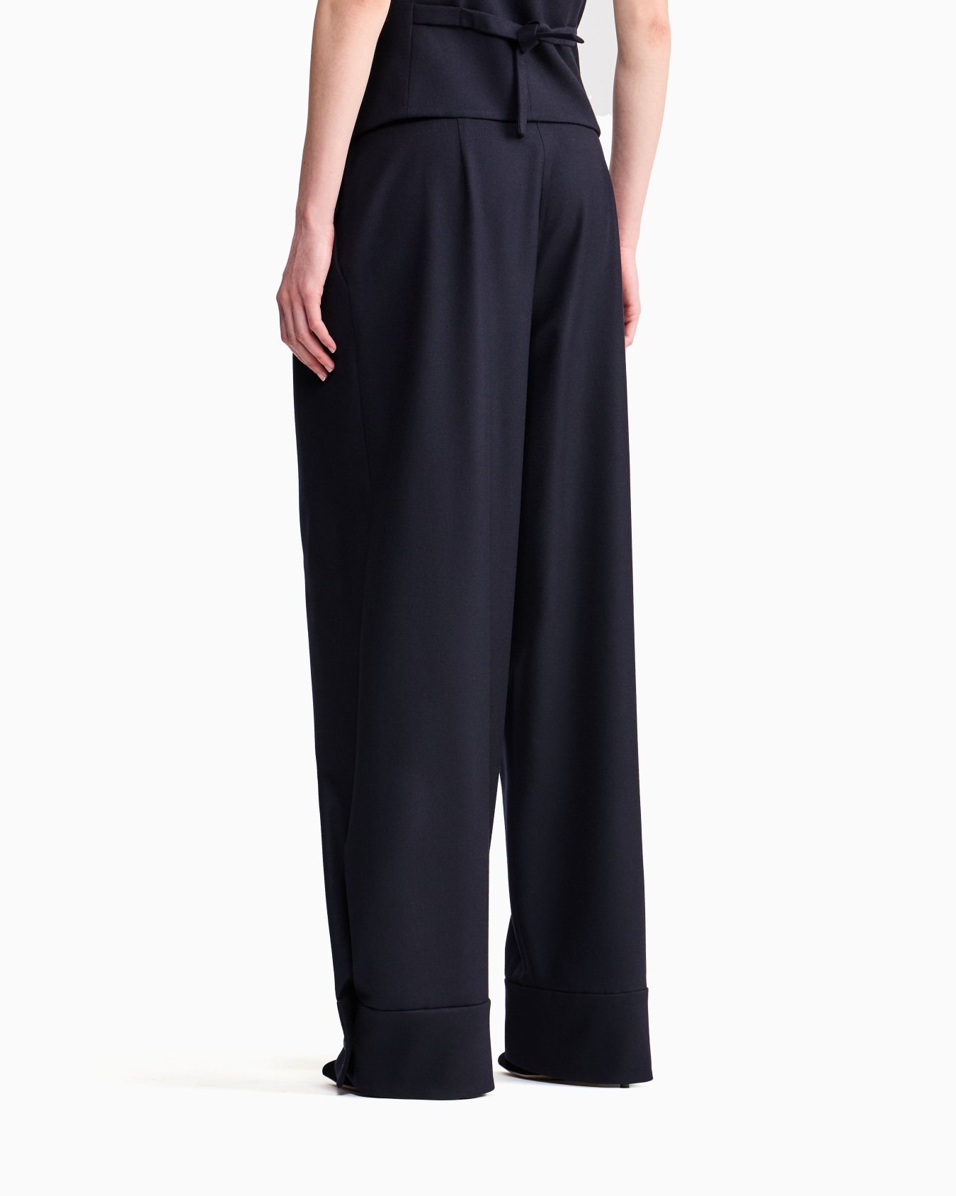 Giorgio Armani for Alanui pure virgin wool trousers with pleats Slide 5