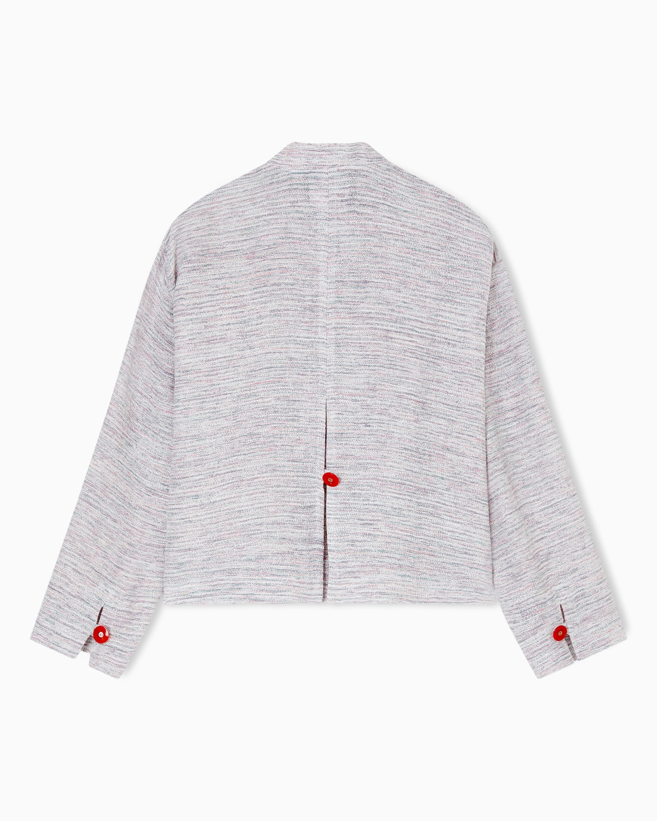 Viscose and linen mouliné knit blouson Slide 2