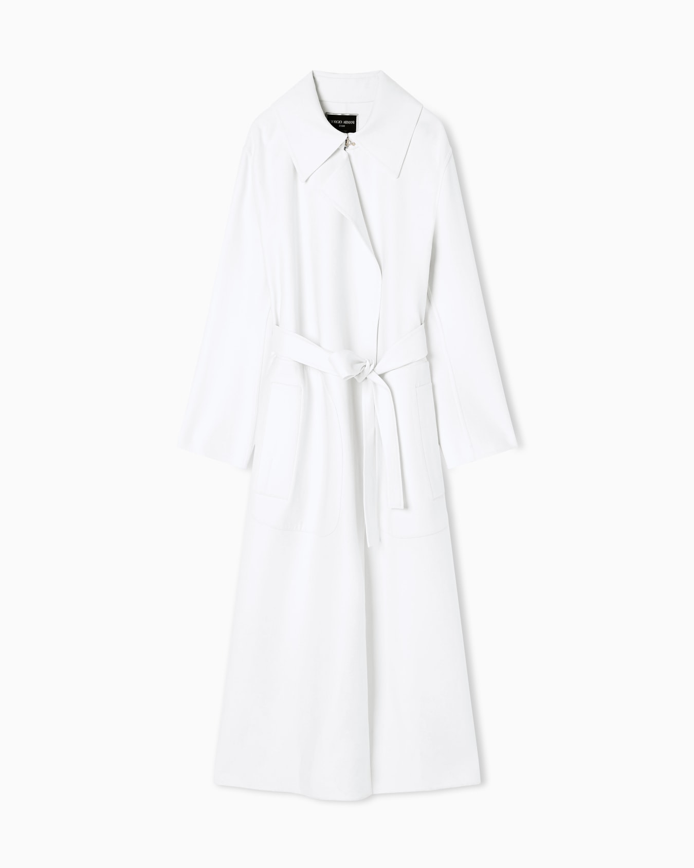 Virgin-wool long coat Slide 0