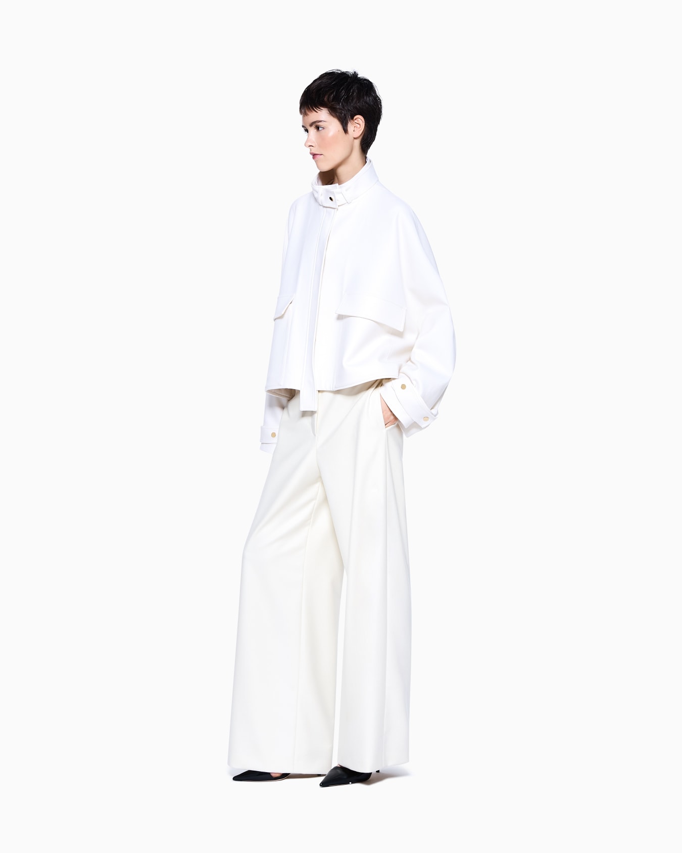 Virgin wool pea coat Slide 1