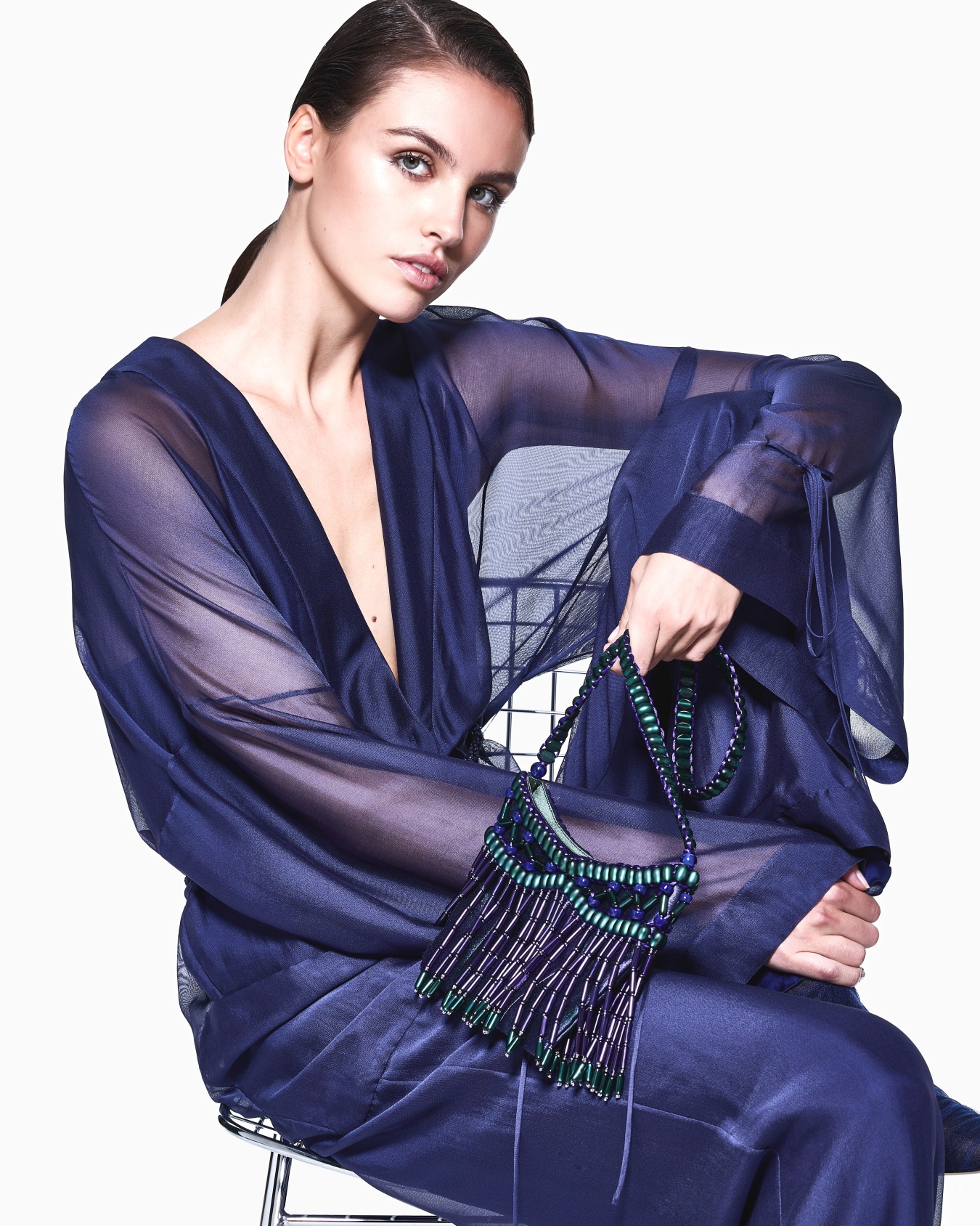 Mono de gasa de viscosa y seda Diapositiva 4