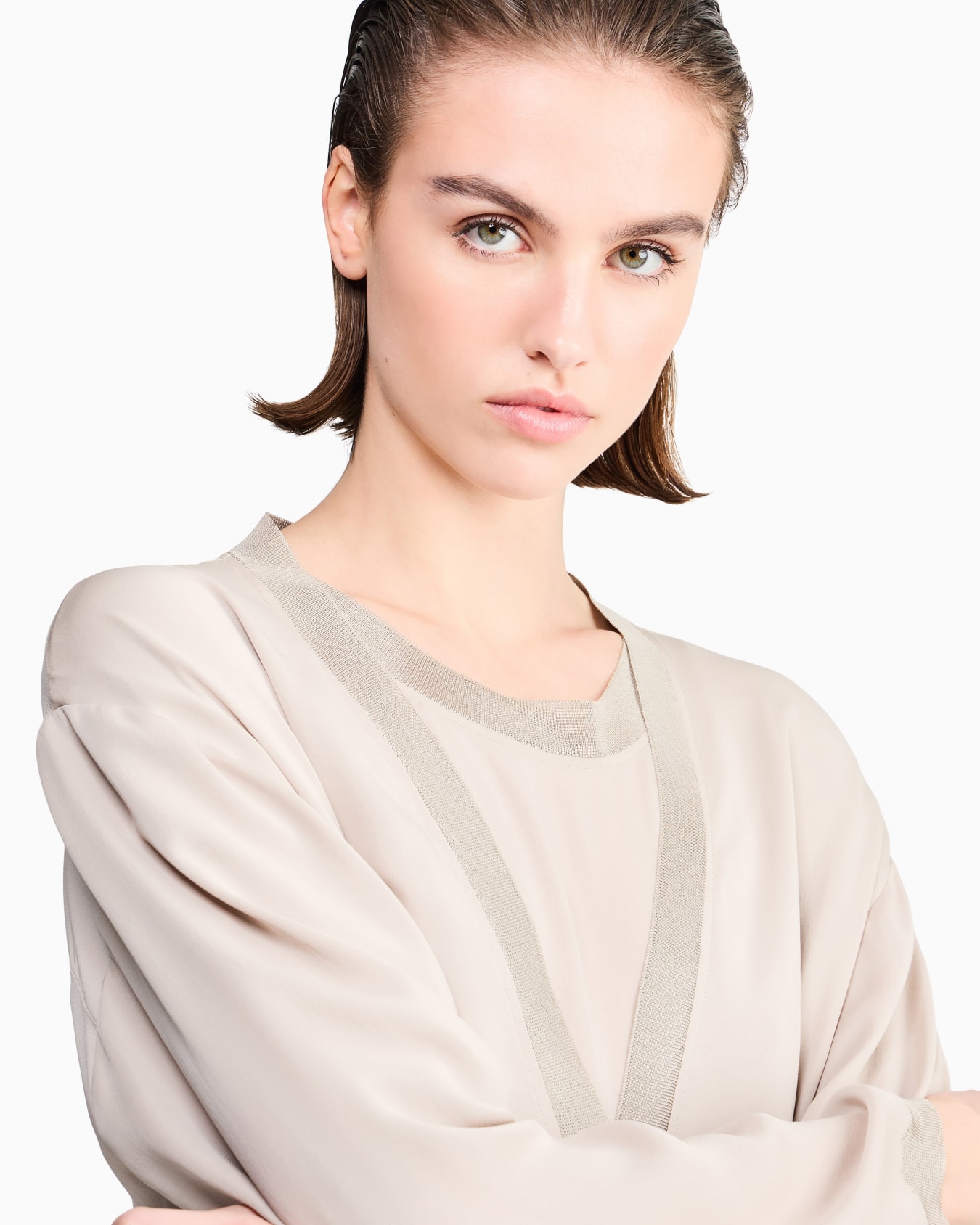 Twin-set in silk double georgette Slide 4