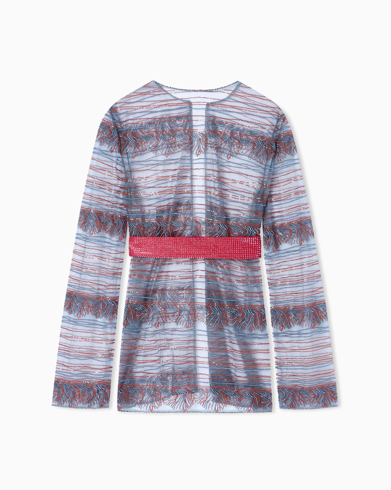 Embroidered tulle shirt jacket Slide 2