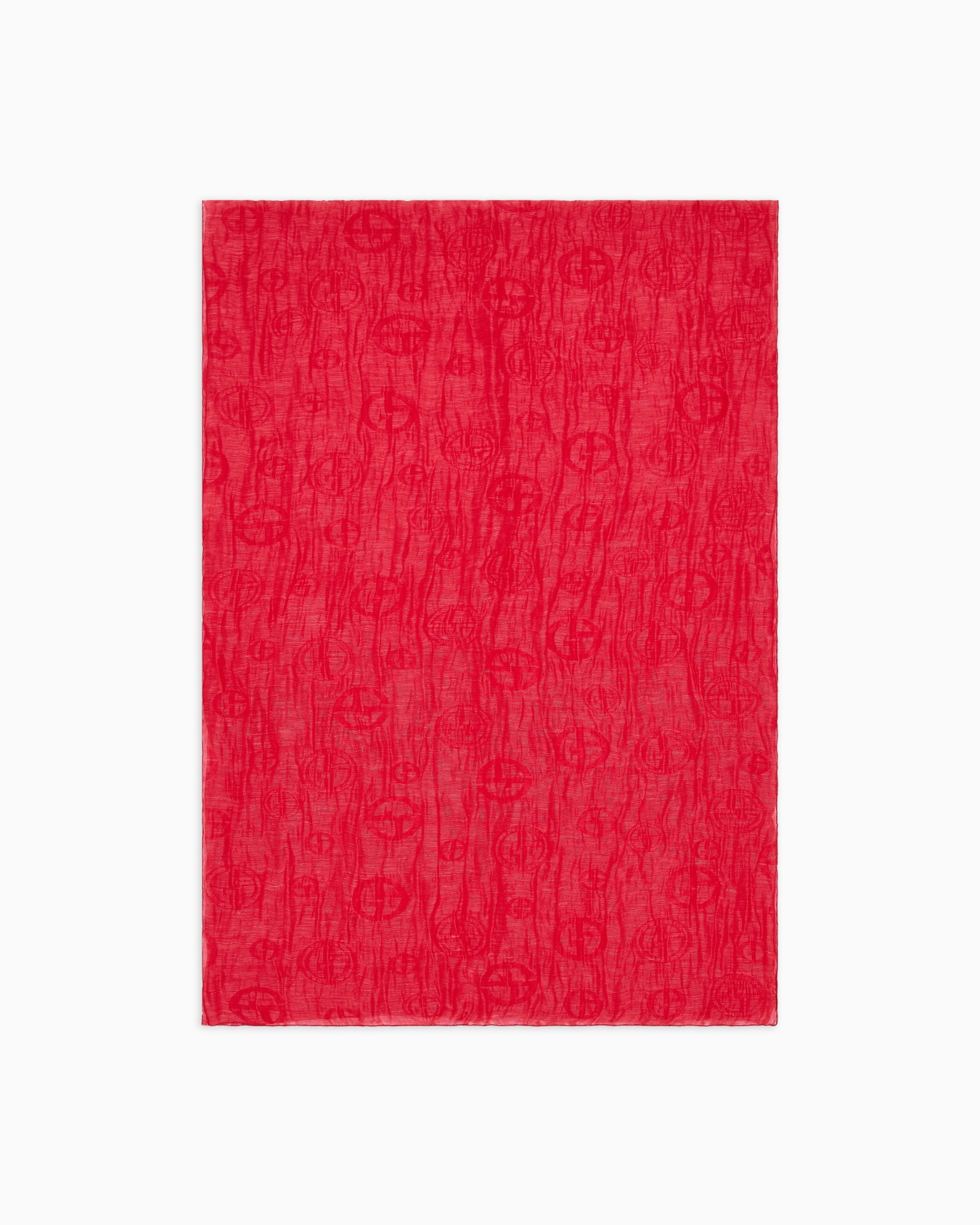 Estola en tejido jacquard de seda con motivo fruncido Diapositiva 0