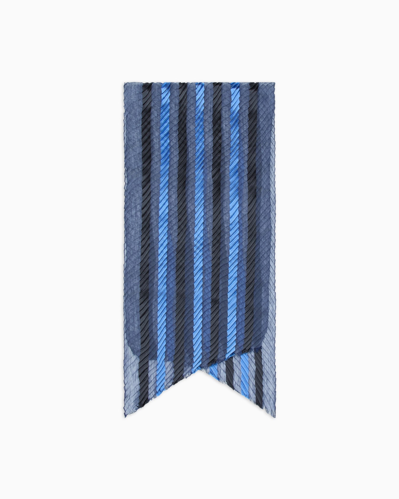 プリーツストール シルク ストライプ スライドする 0