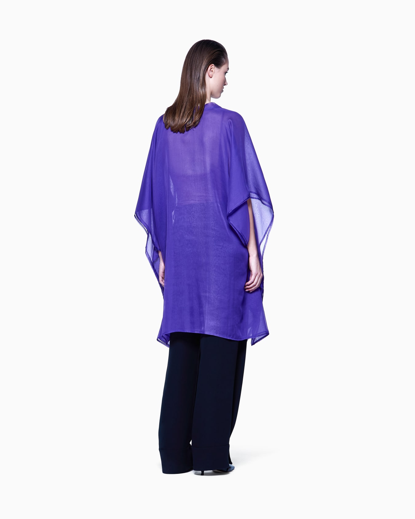 Silk poncho Slide 2