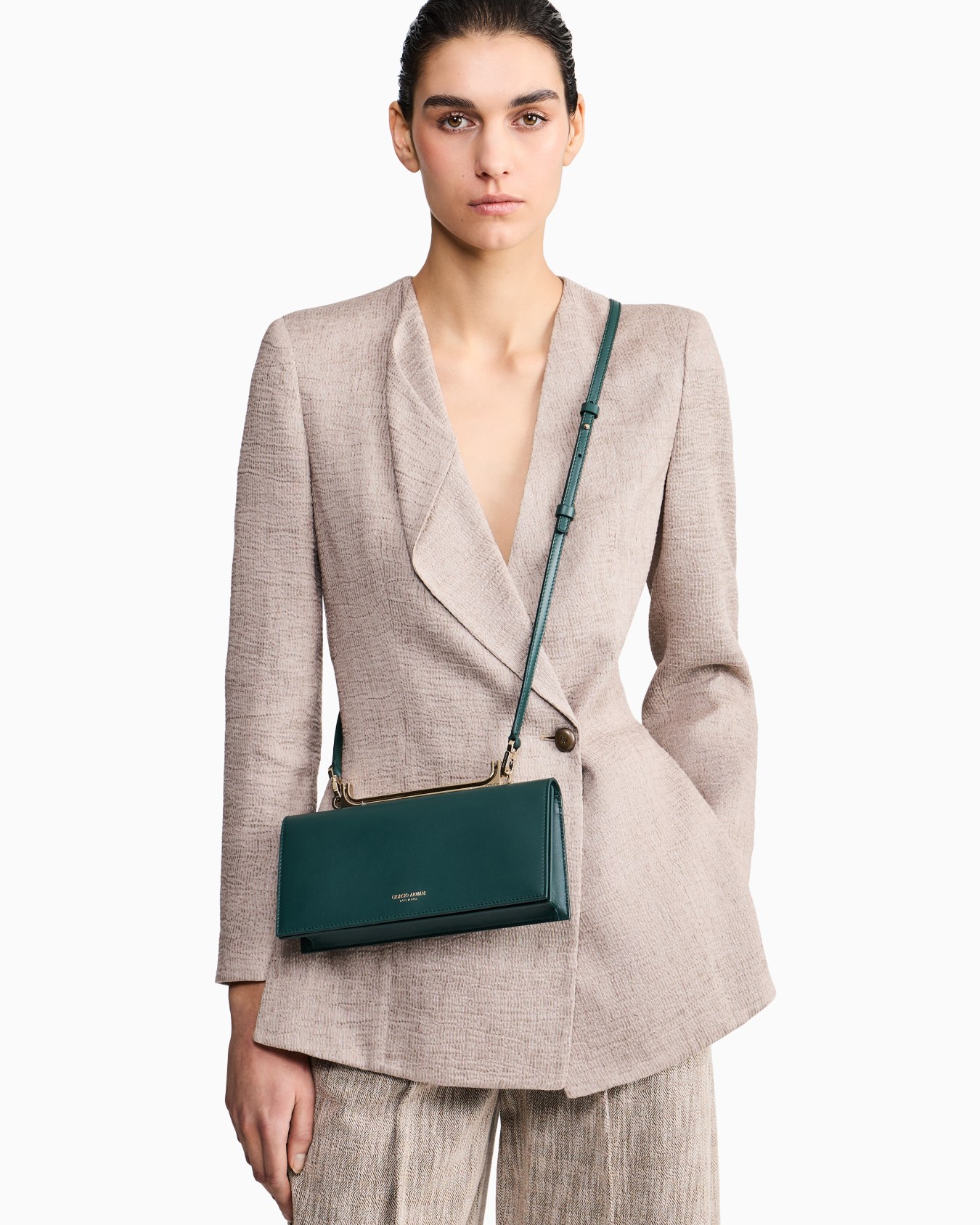 Leather clutch bag Slide 5