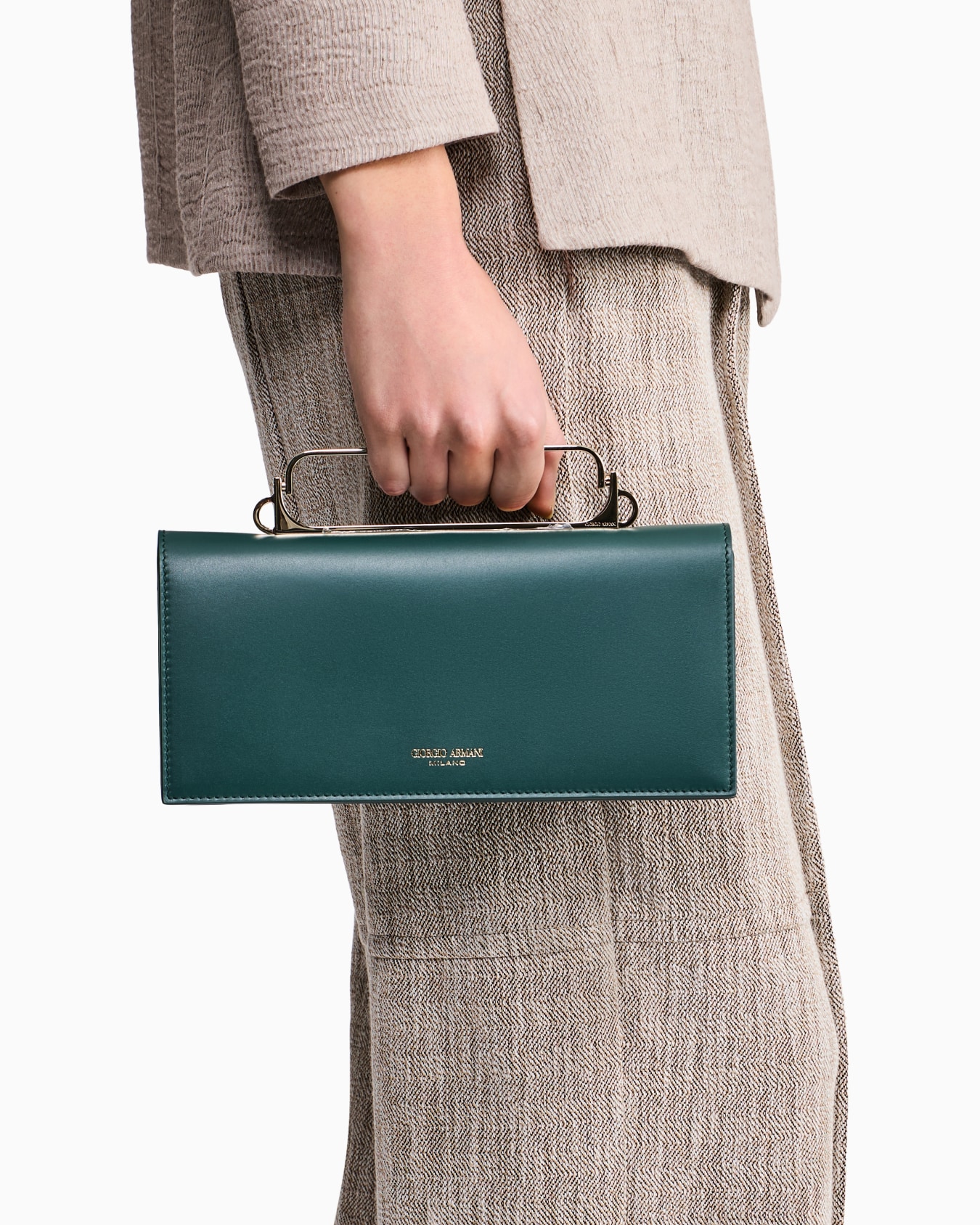 Leather clutch bag Slide 6