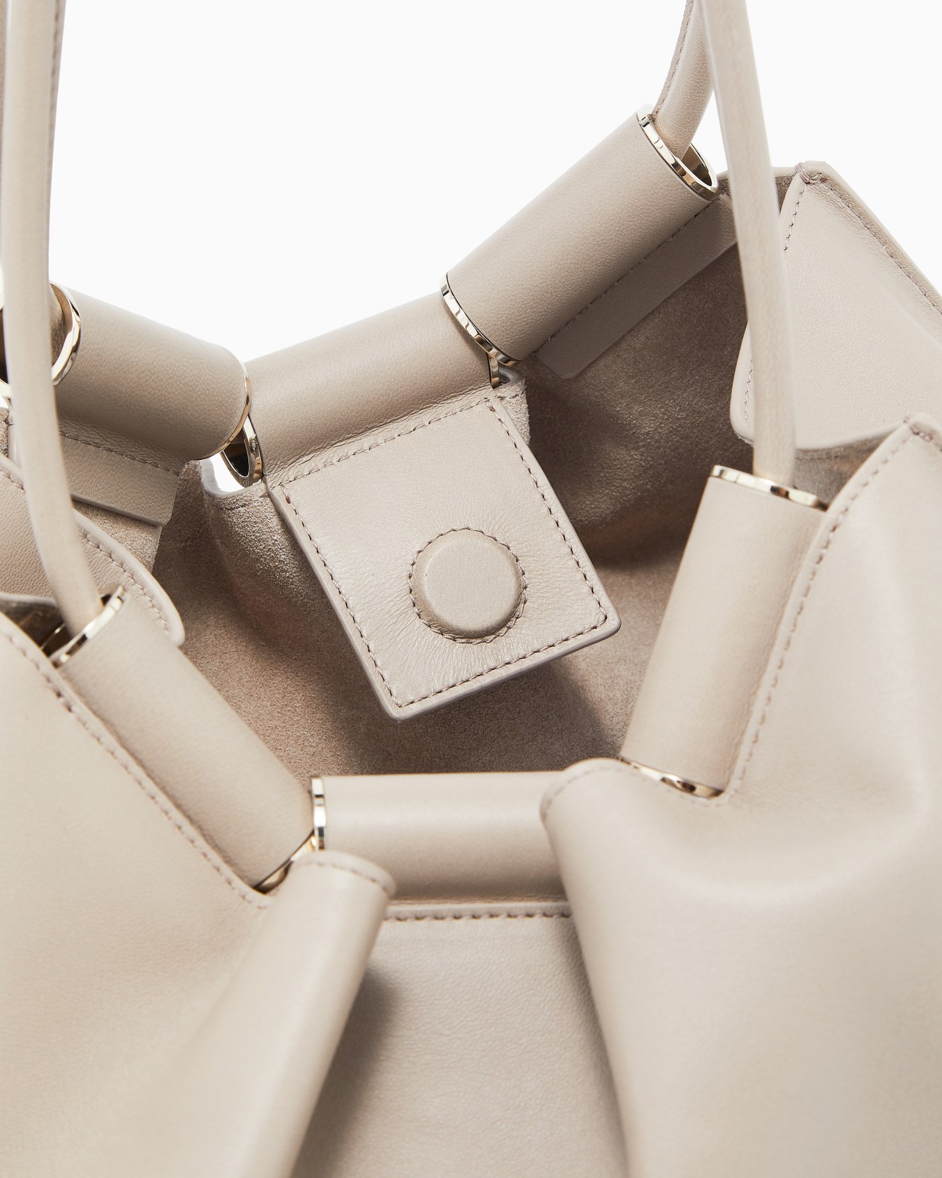 Small nappa leather tote bag Slide 3