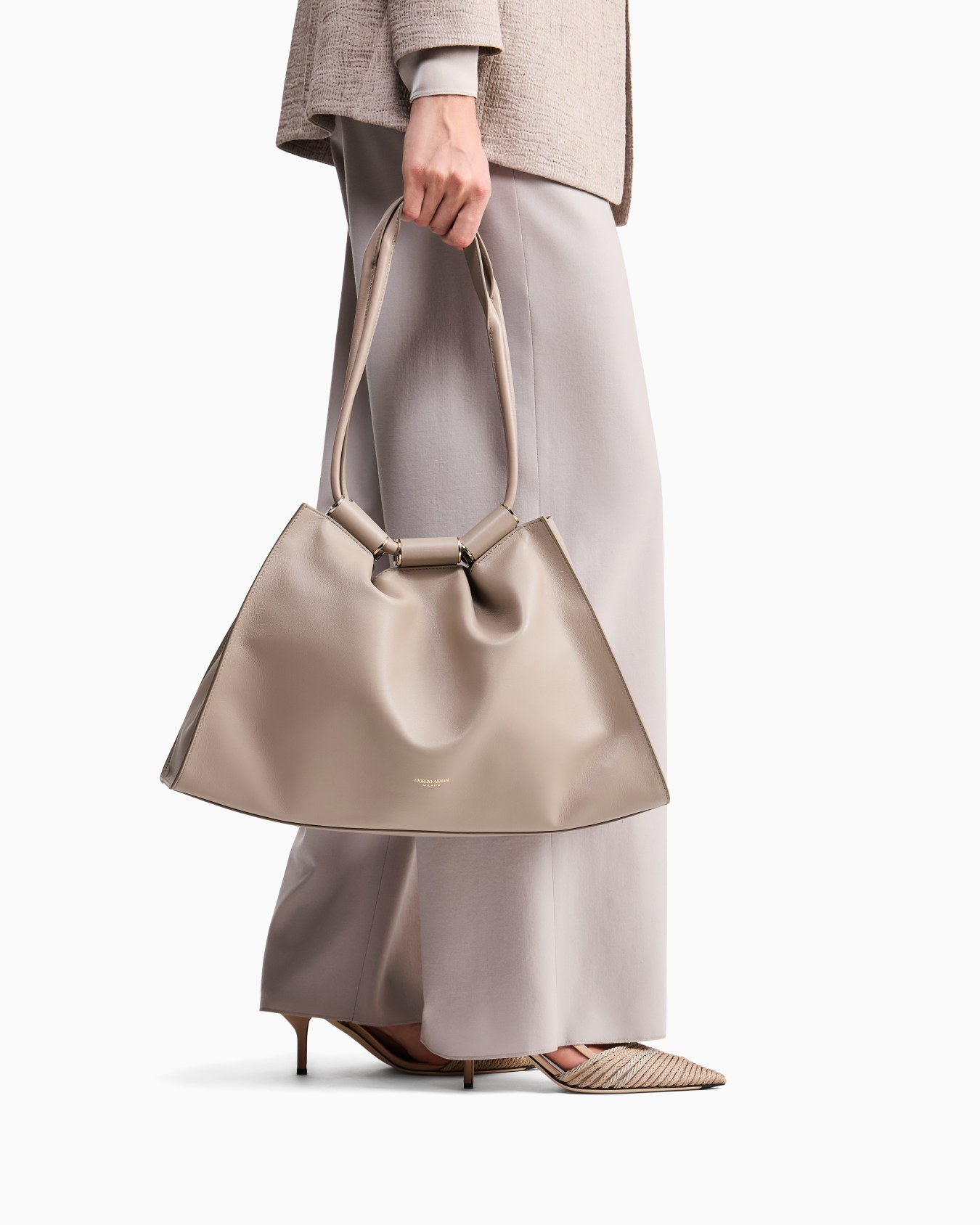 Borsa shopping piccola in nappa  Slide 5