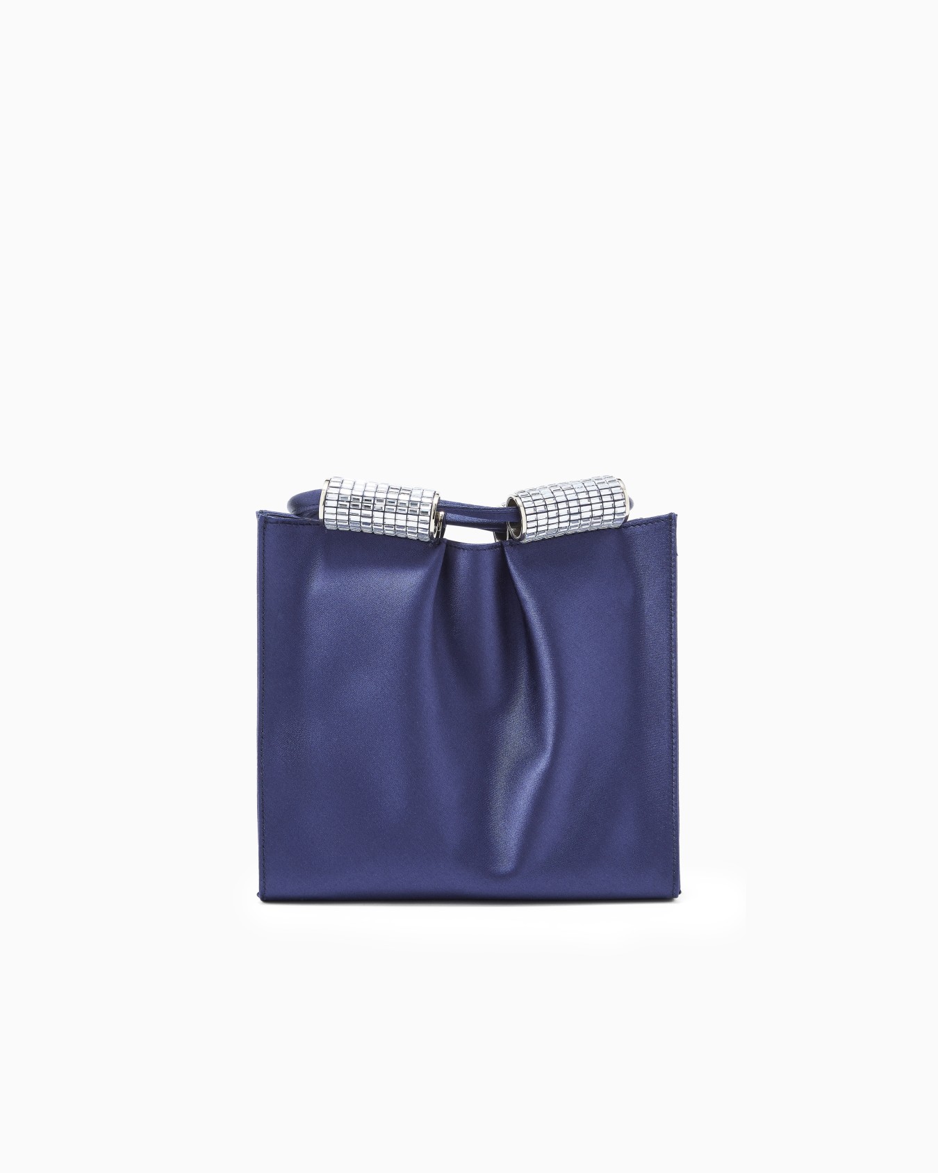 Satin shoulder bag with rhinestone detail Slide 2