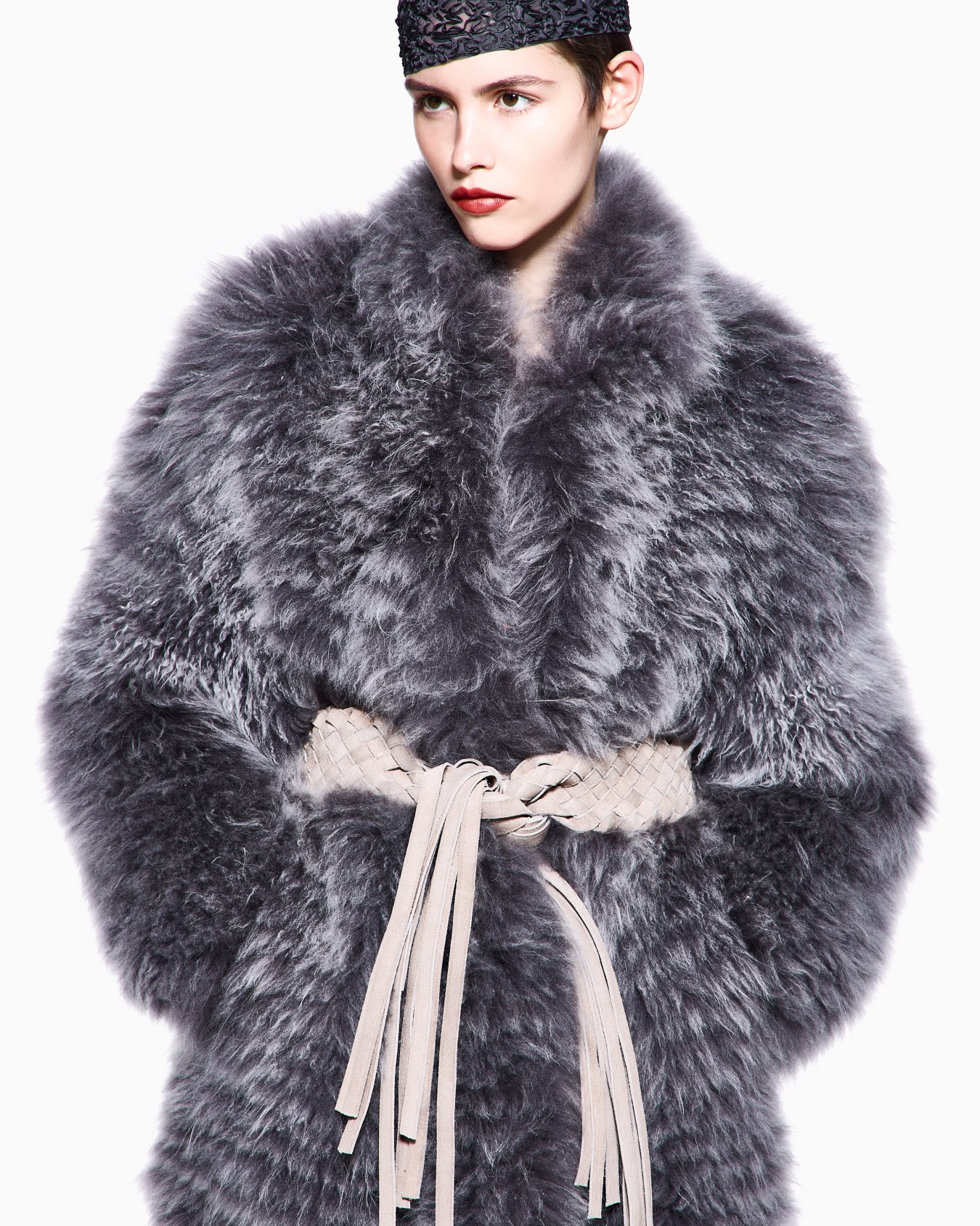 Cashmere fur blouson Slide 4