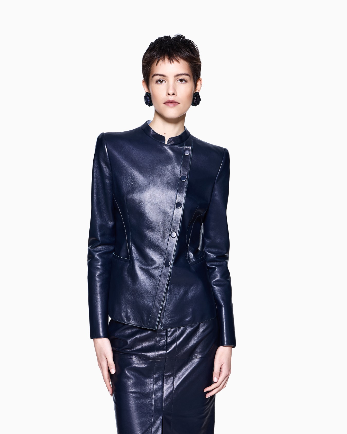 Glove-like nappa-lambskin jacket Slide 3