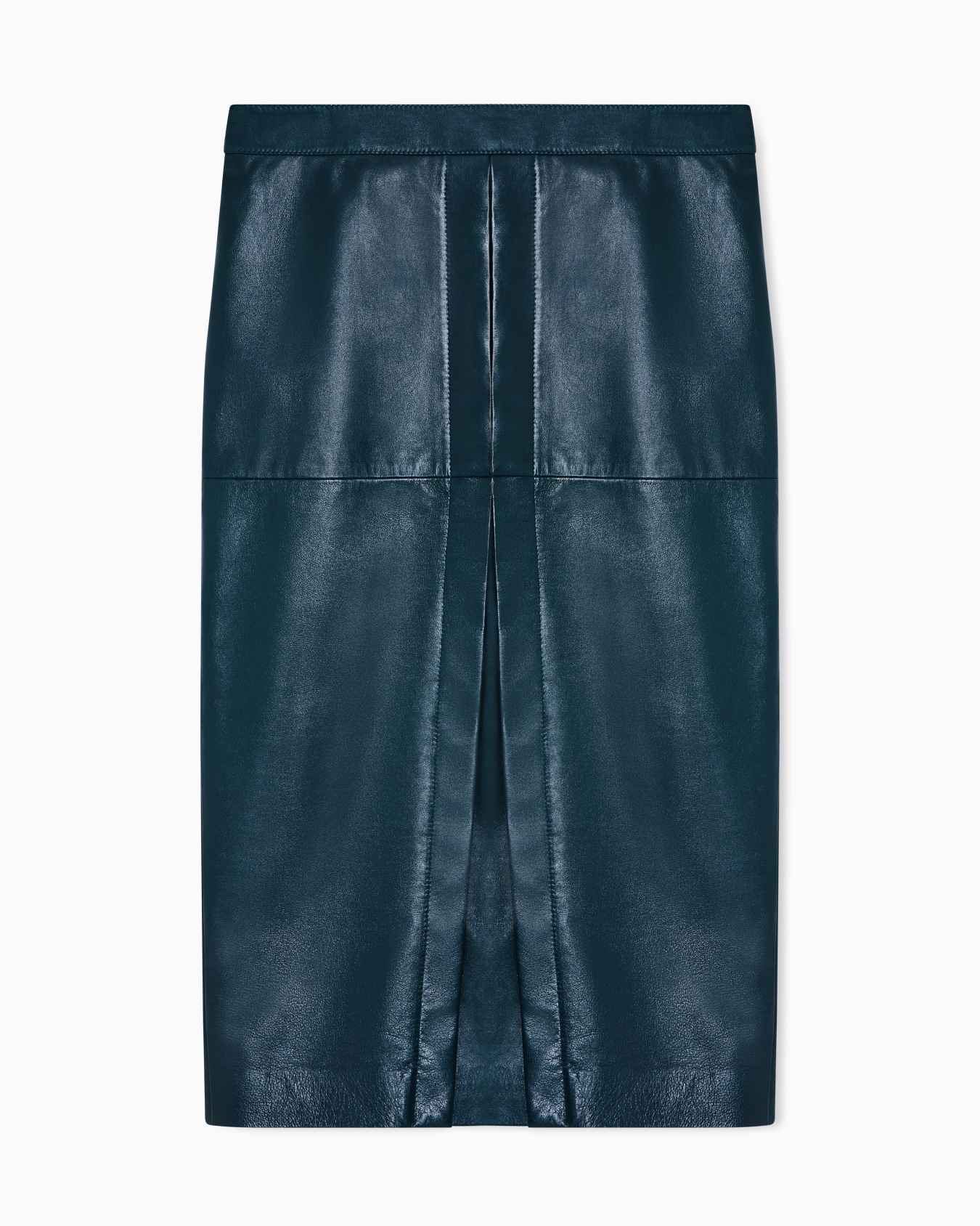 Pencil skirt in nappa lambskin Slide 0